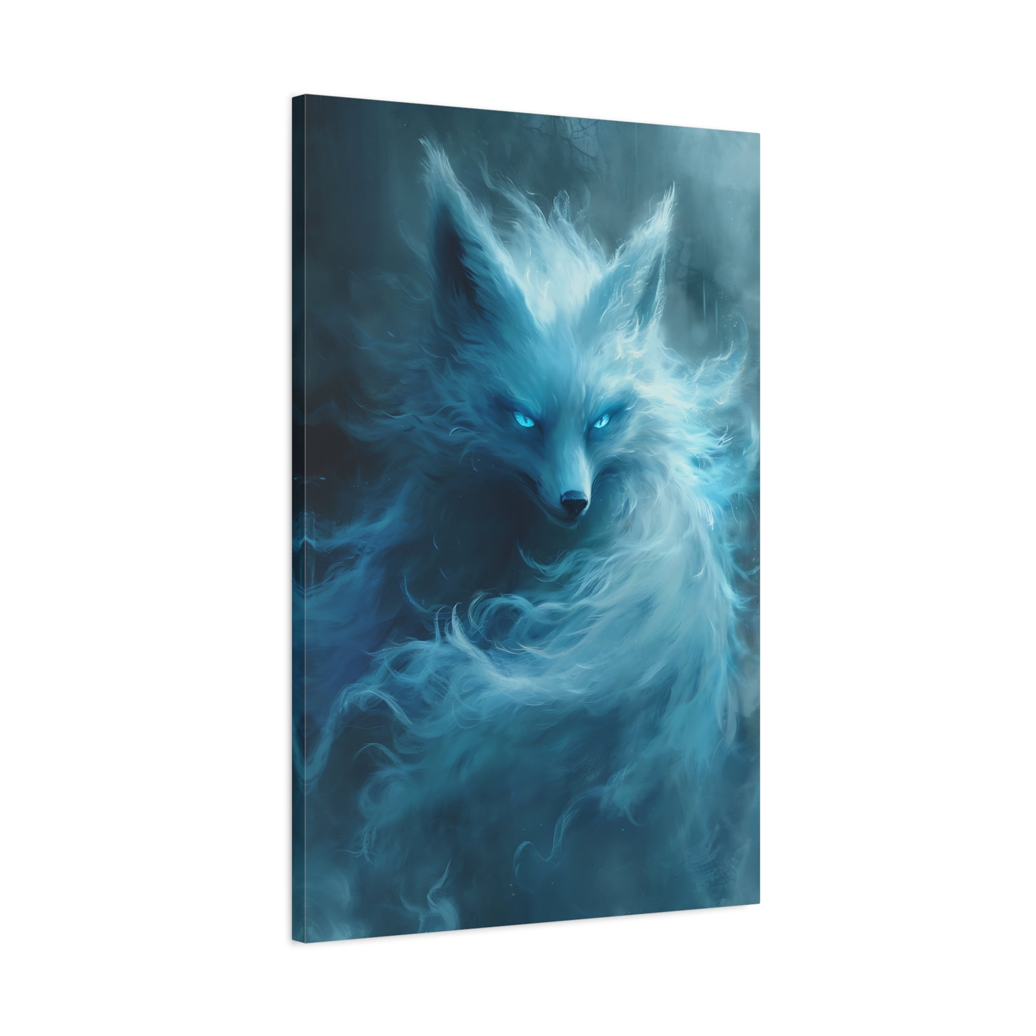 canvas-wall-art-white-snow-fox-fantasy-decor-wildlife-wall-art-home-decor-animal-lover-gift-nature-print-canvas-print-gift