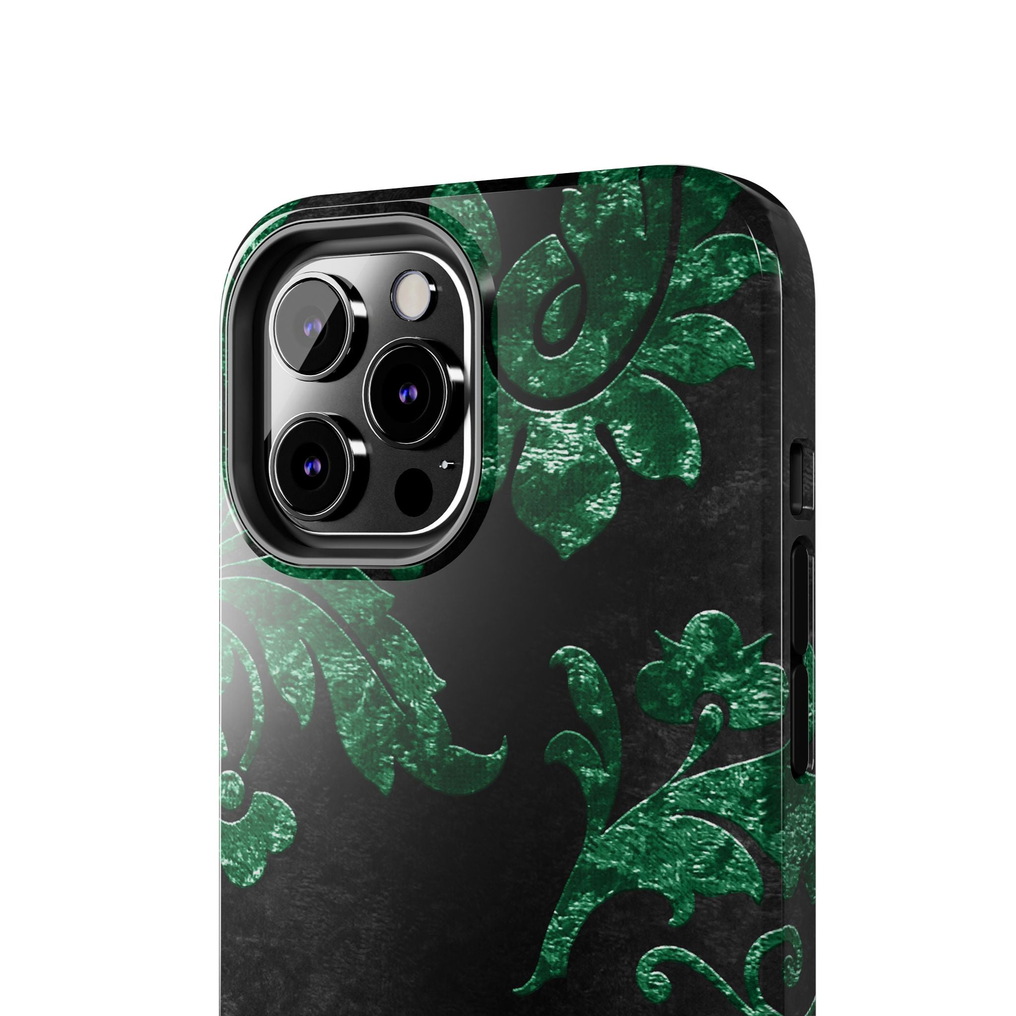 embossed-emerald-velvet-tough-iphone-case-protective-iphone-cover-heavy-duty-iphone-case-rugged-phone-case-durable-smartphone