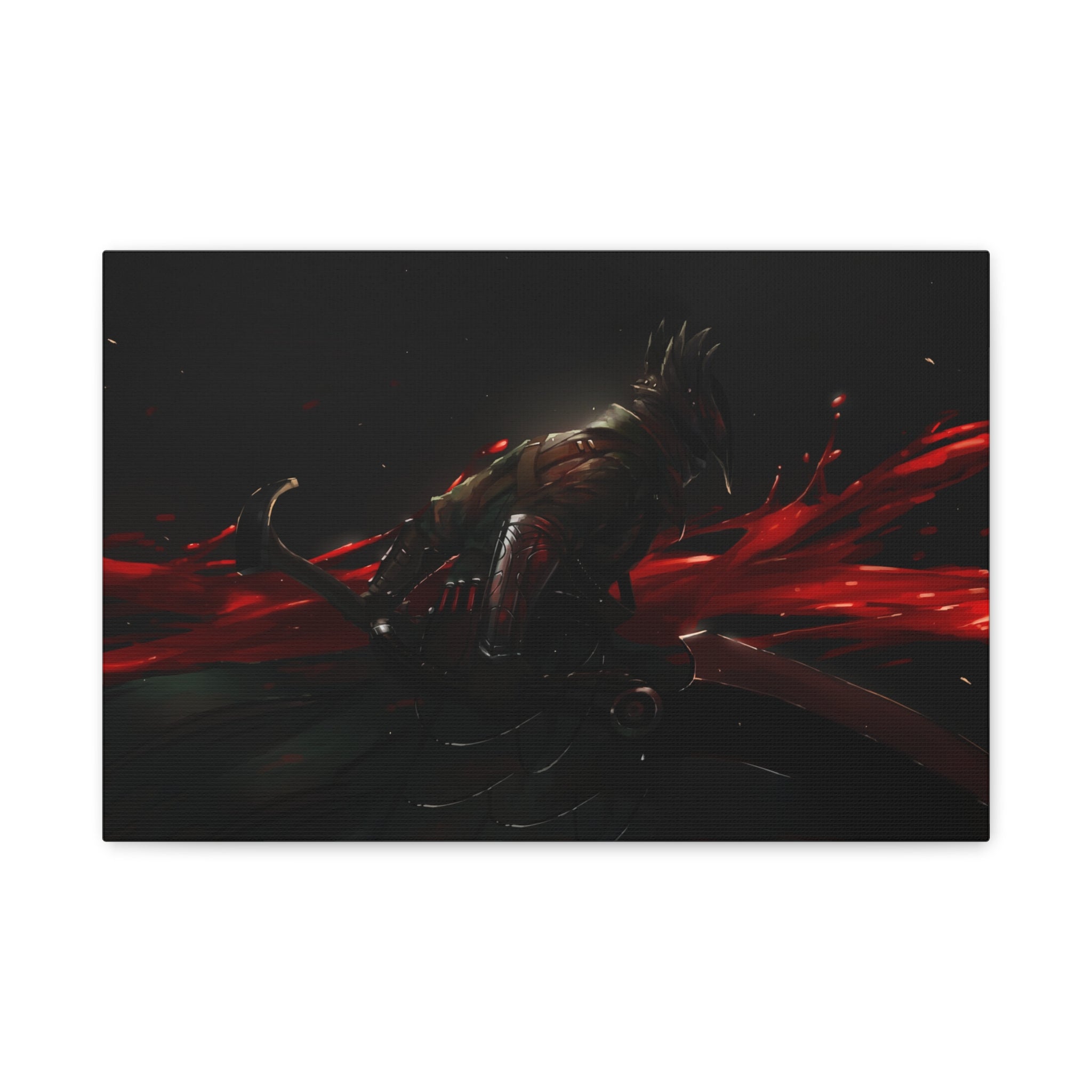 Bloodborne The Hunter Xlarge Canvas Wall Art — Stretched Home Decor, Game Wall Art Print
