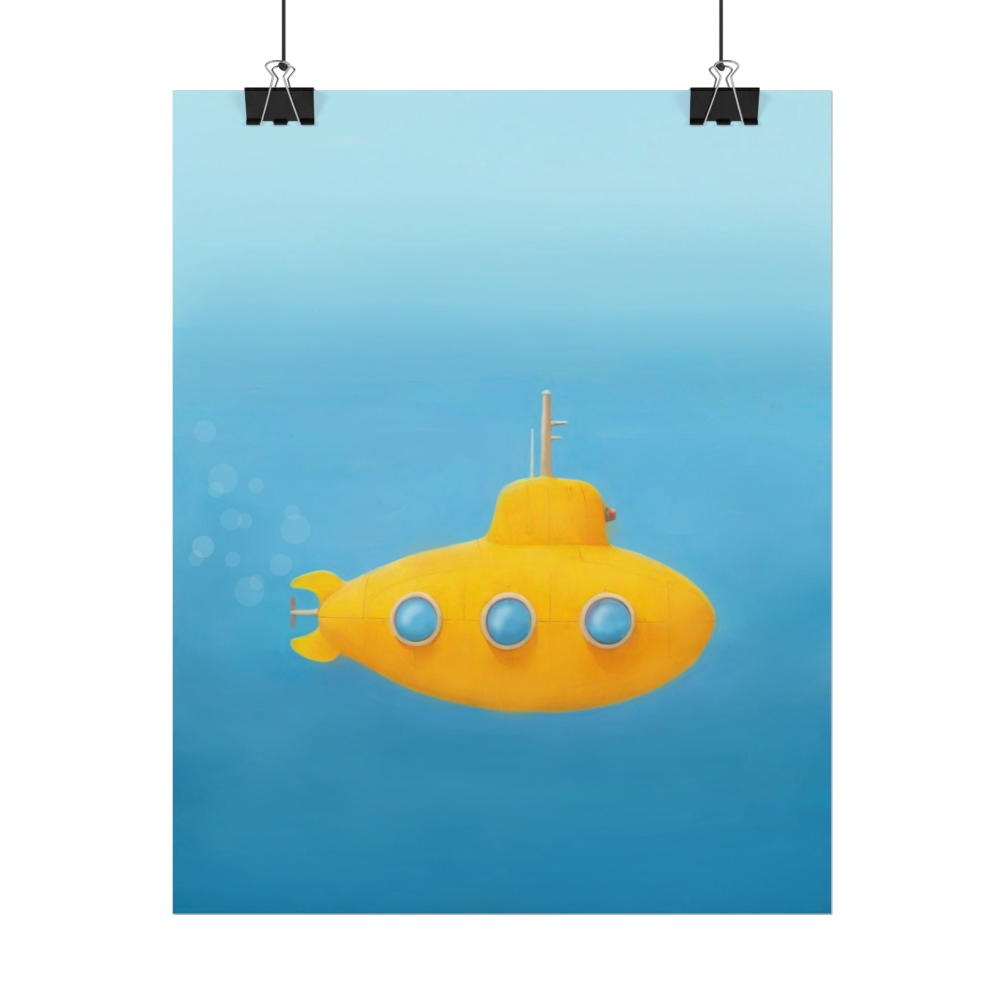 yellow-submarine-nursery-poster-art-fine-art-poster-wall-art-submarine-print-yellow-nursery-decor-gender-neutral-nursery