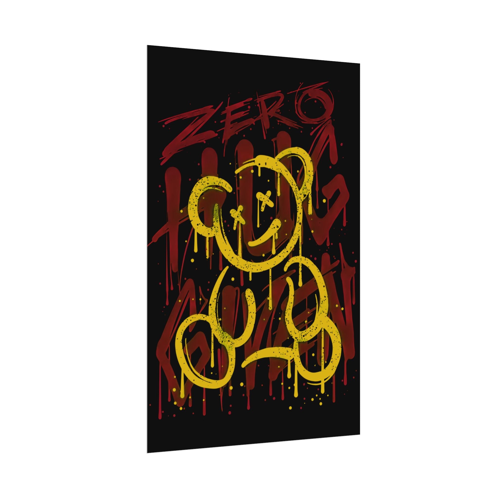 zero-hug-given-poster-print-teddy-bear-print-graffiti-wall-art-fun-wall-art-moody-wall-art-emotional-wall-decor