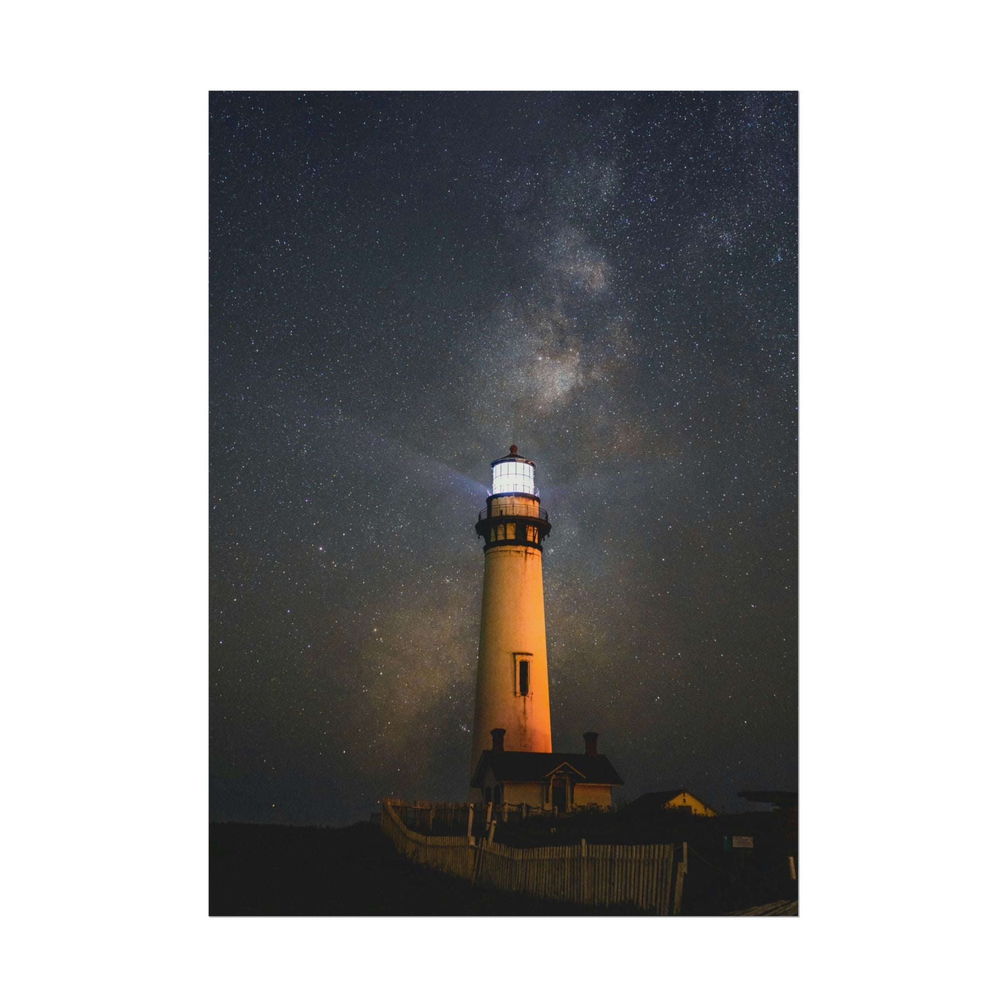 lighthouse-on-rock-poster-print-coastal-wall-art-nautical-decor-beach-house-decoration-seaside-wall