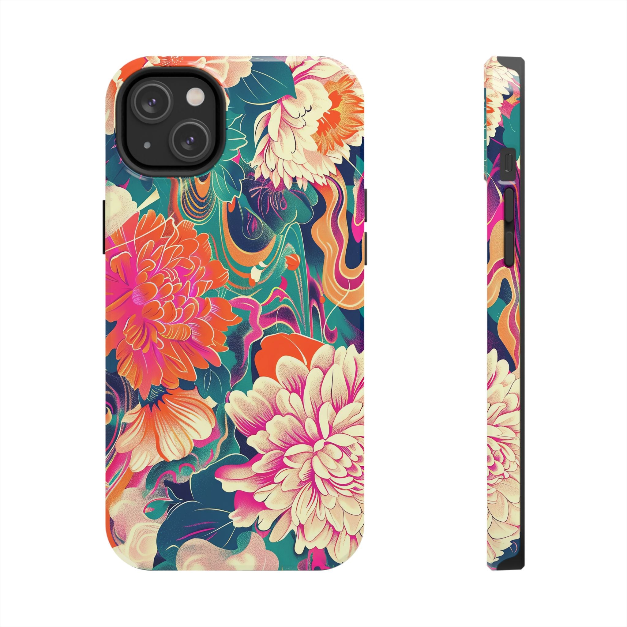iphone-tough-case-retro-japanese-flowers-floral-phone-cover-vintage-japanese-style-protective-phone-case-asian-floral-design-