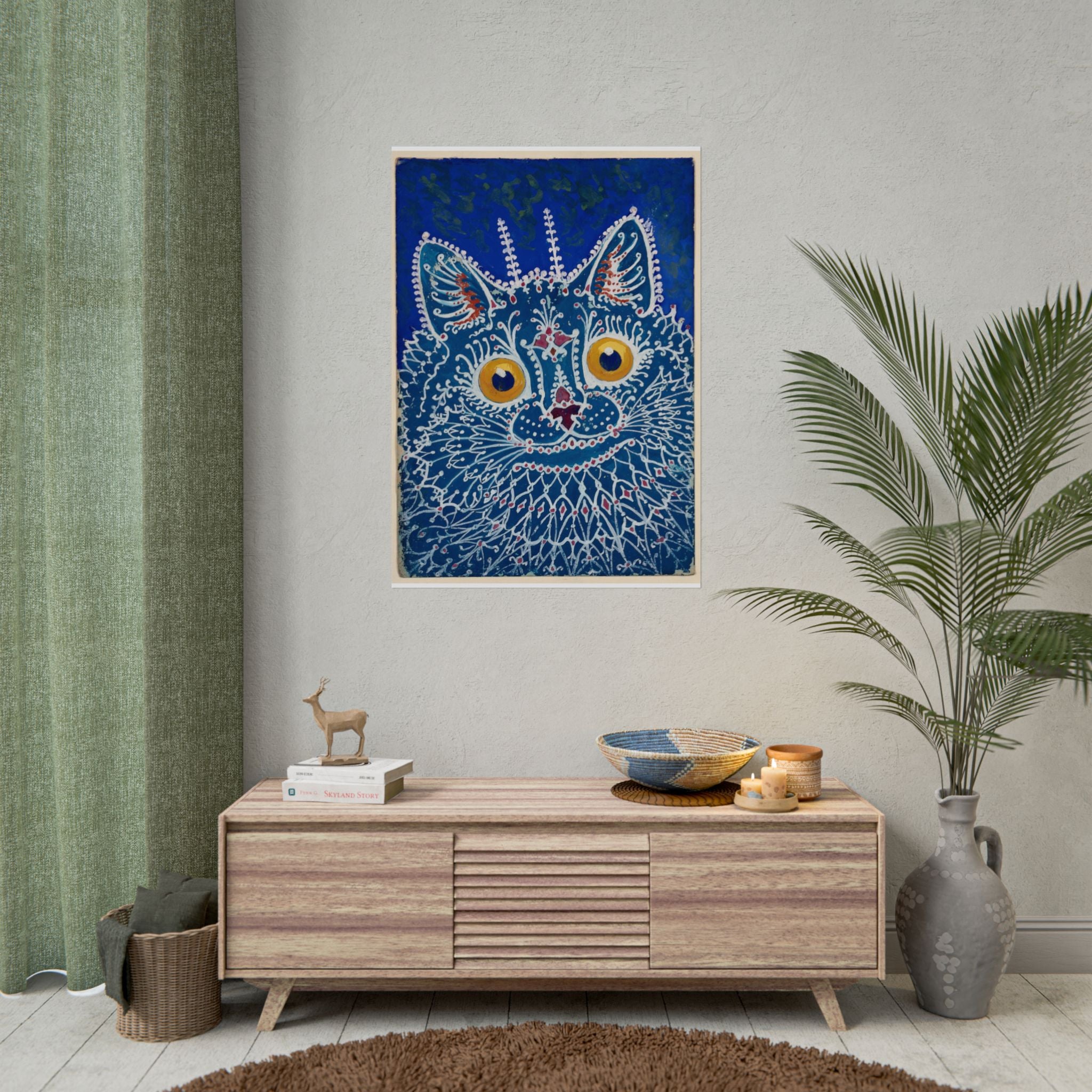 poster-print-louis-wain-cat-gothic-style-gouache-art-funny-wall-decor-poster-wall-art-home-office-decor-unique-cat-gothic-wal