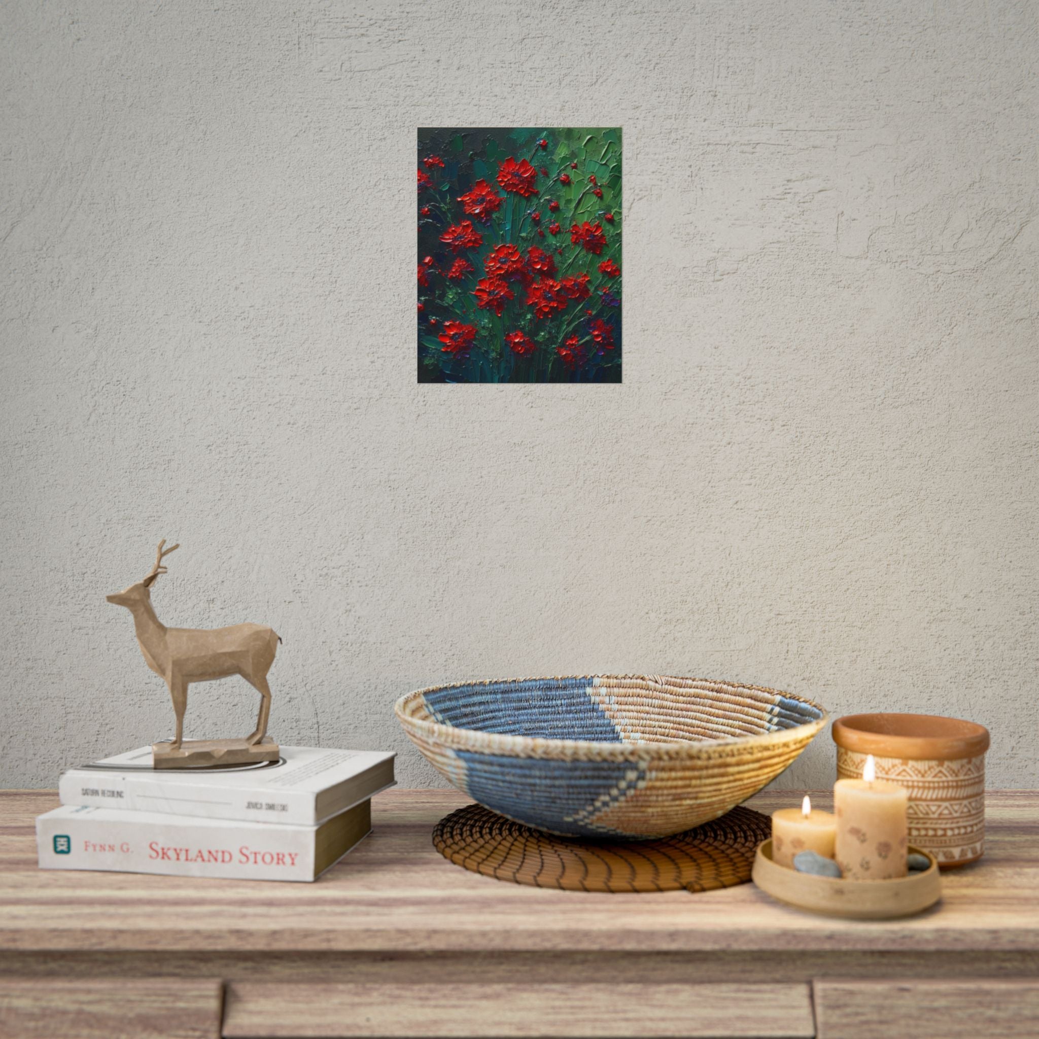 red-wildflowers-poster-print-impasto-oil-painting-look-elegant-floral-wall-art-home-decor-floral-print-gift-for-nature-lover