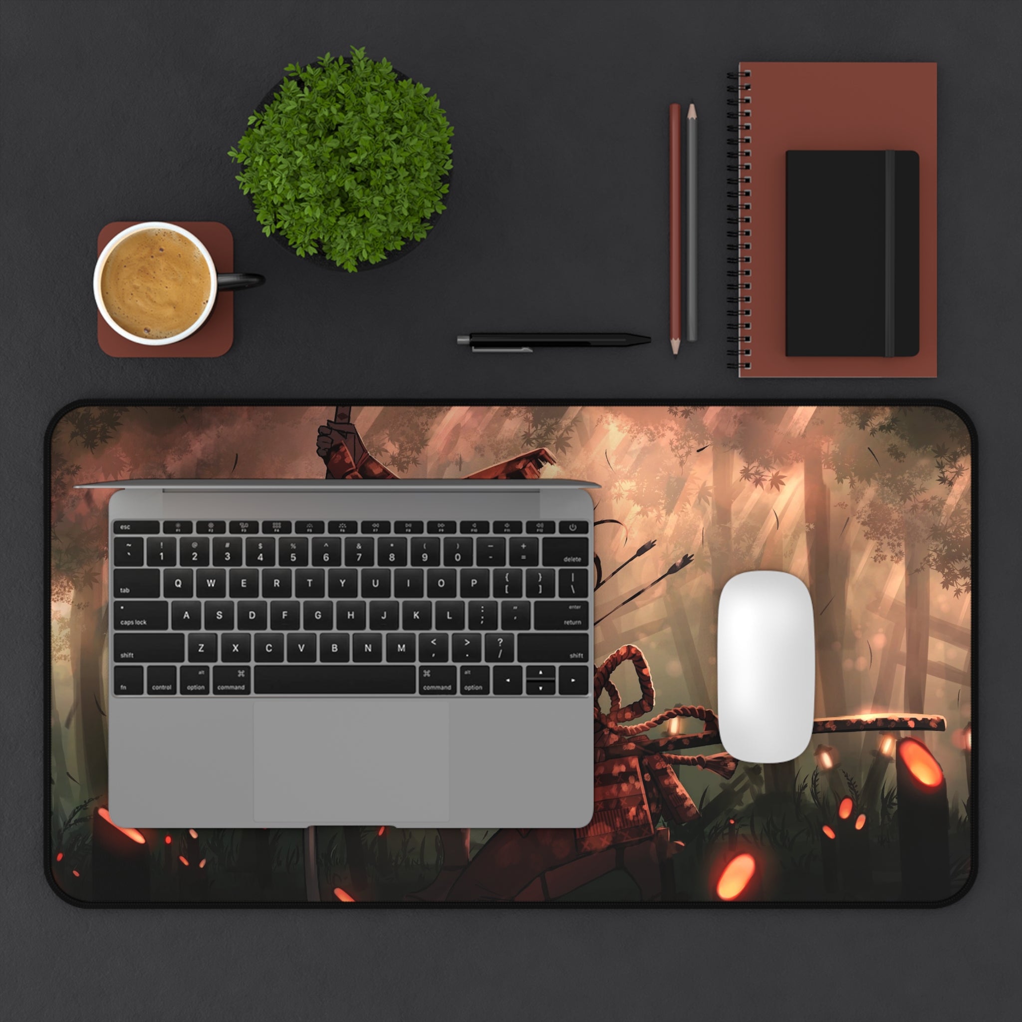 anime-samurai-girl-warrior-mouse-pad-japanese-katana-red-samurai-warrior-desk-mat-japanese-anime-girl-samurai-desk-pad-anime-