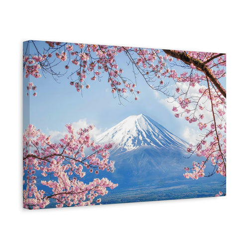 canvas-print-mount-fuji-cherry-blossom-wall-art-scenery-winter-sakura-flower-decor-stretched-matte-japanese-landscape-home-de