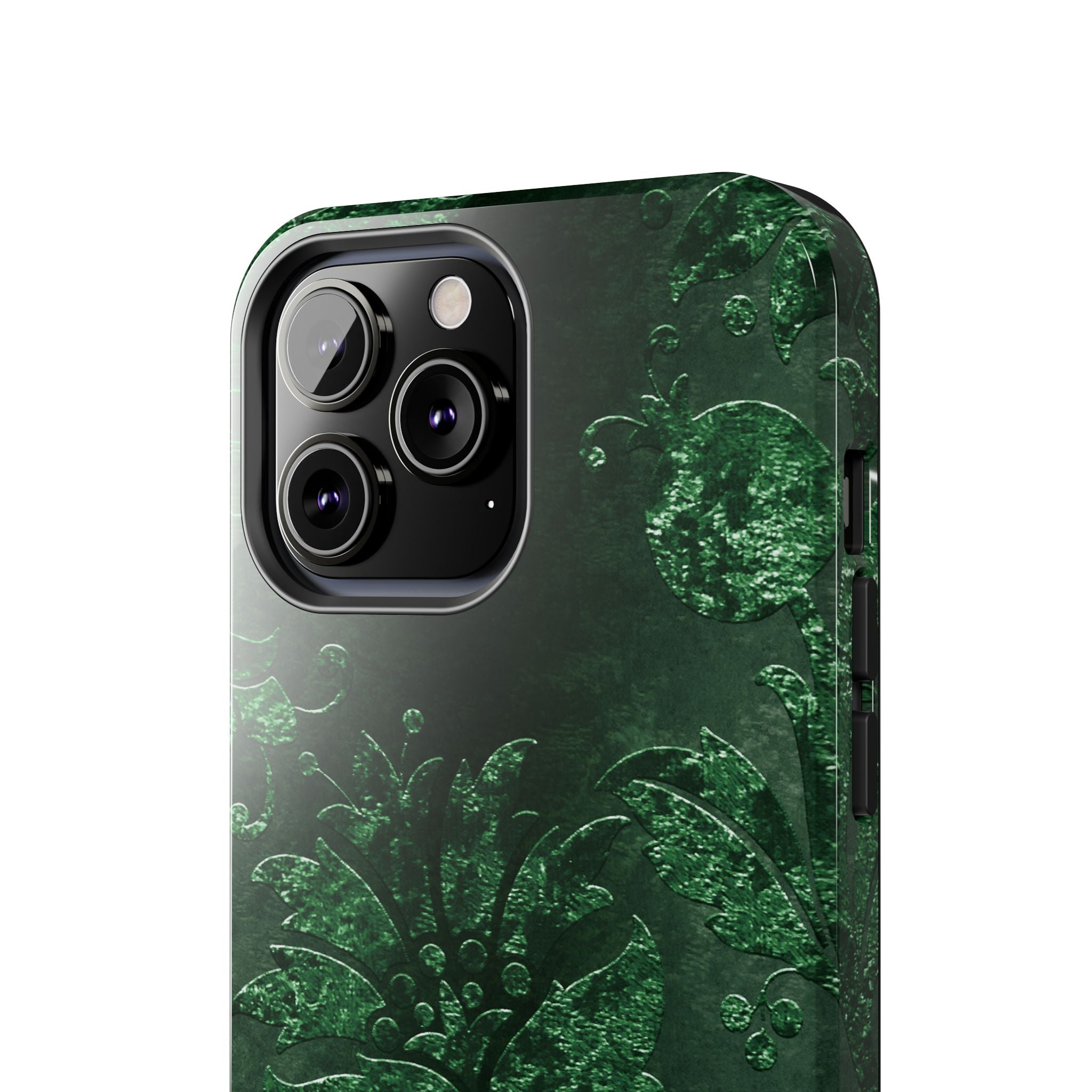 embossed-emerald-velvet-tough-iphone-case-protective-iphone-cover-heavy-duty-iphone-case-rugged-phone-case-durable-smartphone