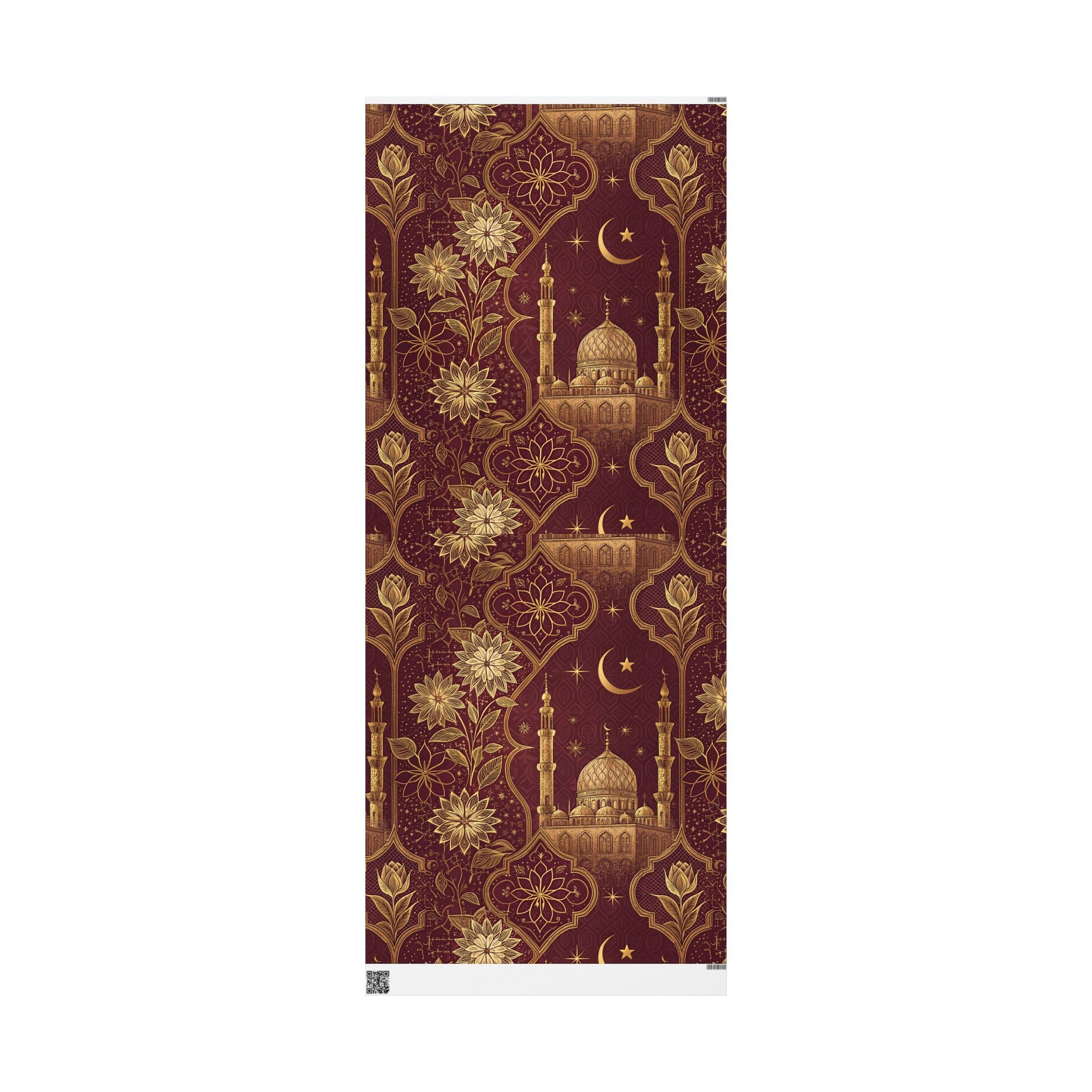 ramadan-night-wrapping-papers-islamic-celestial-gift-wrap-mosque-silhouette-eid-holiday-supplies-festive-present-packaging-re