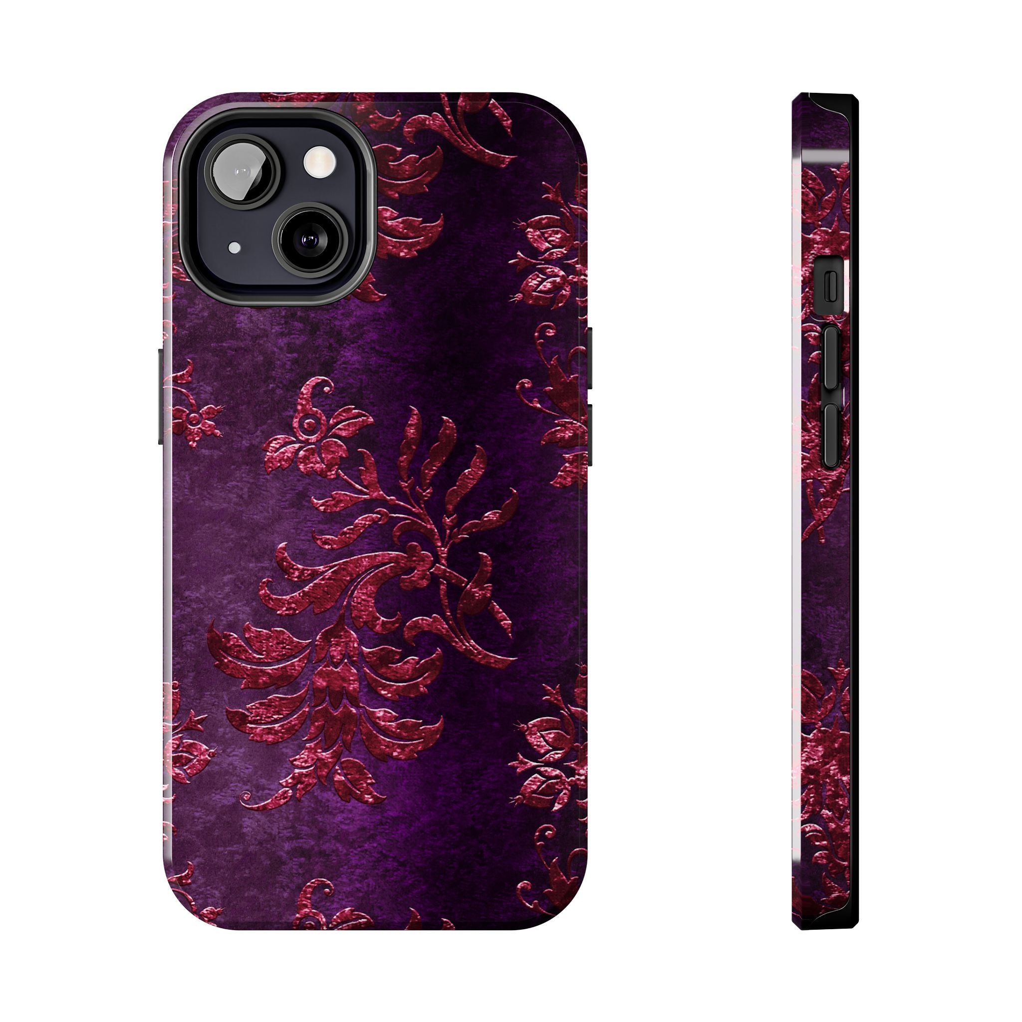 embossed-burgundy-velvet-tough-iphone-case-protective-iphone-cover-heavy-duty-iphone-case-rugged-phone-case-durable-smartphon