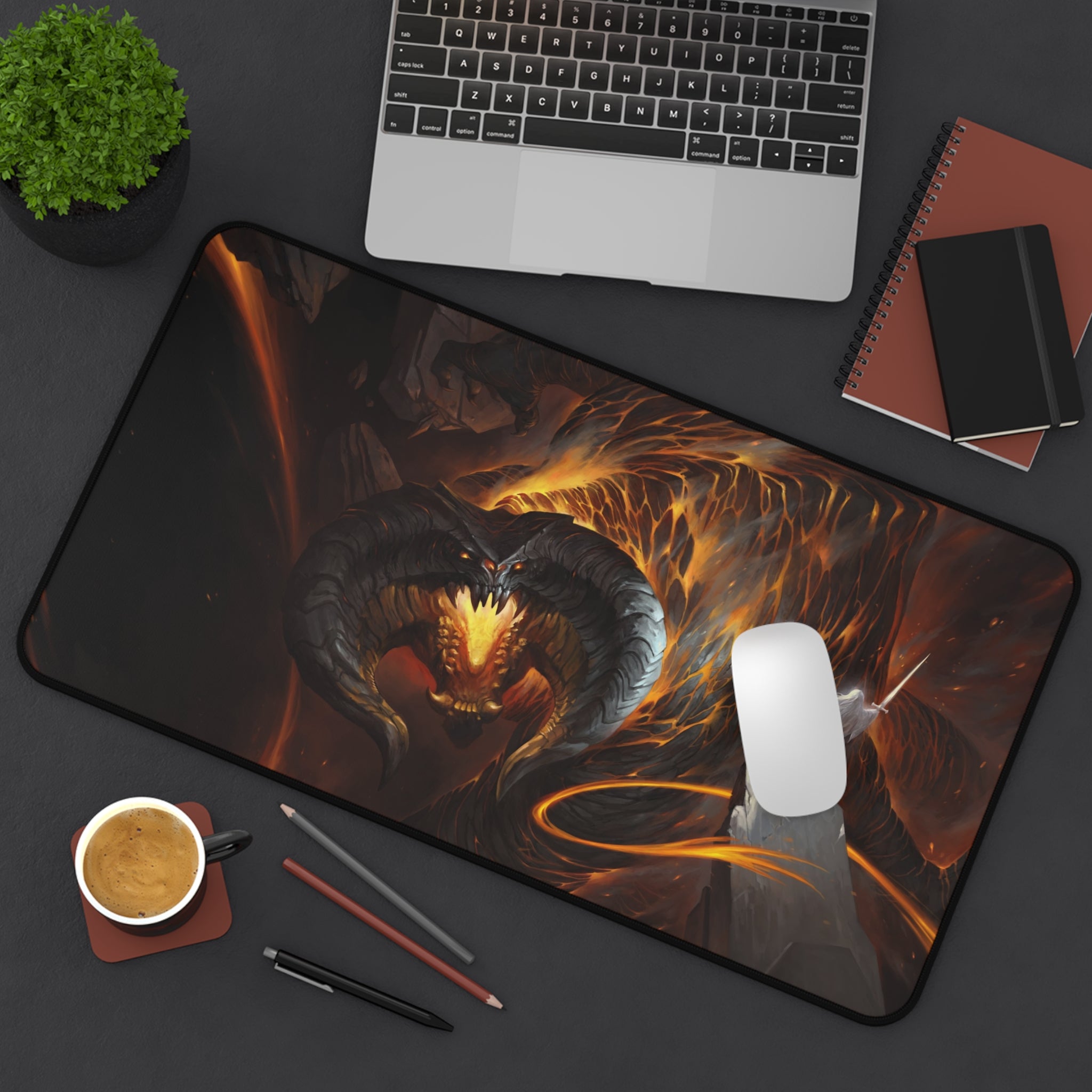 lotr-mouse-pad-lord-of-the-rings-desk-mat-gandalf-vs-balrog-desk-pad-lotr-mouse-pad-lotr-fantasy-desk-decor