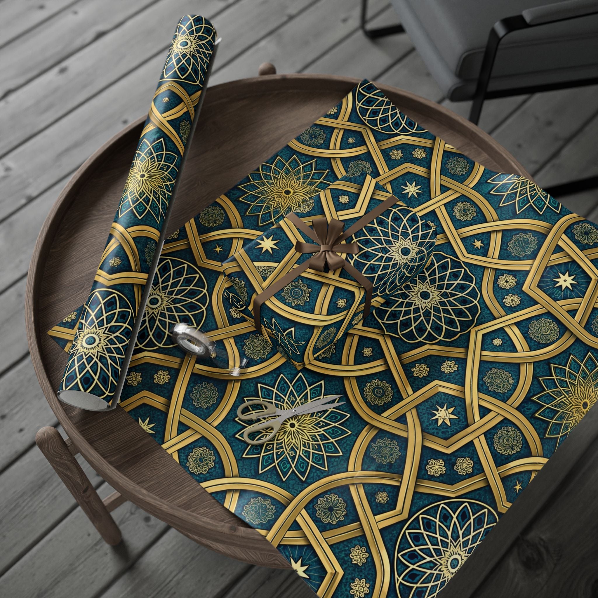 islamic-geometric-pattern-wrapping-papers-gift-wrap-roll-for-eid-ramadan-festive-decorative-crafts-art-projects