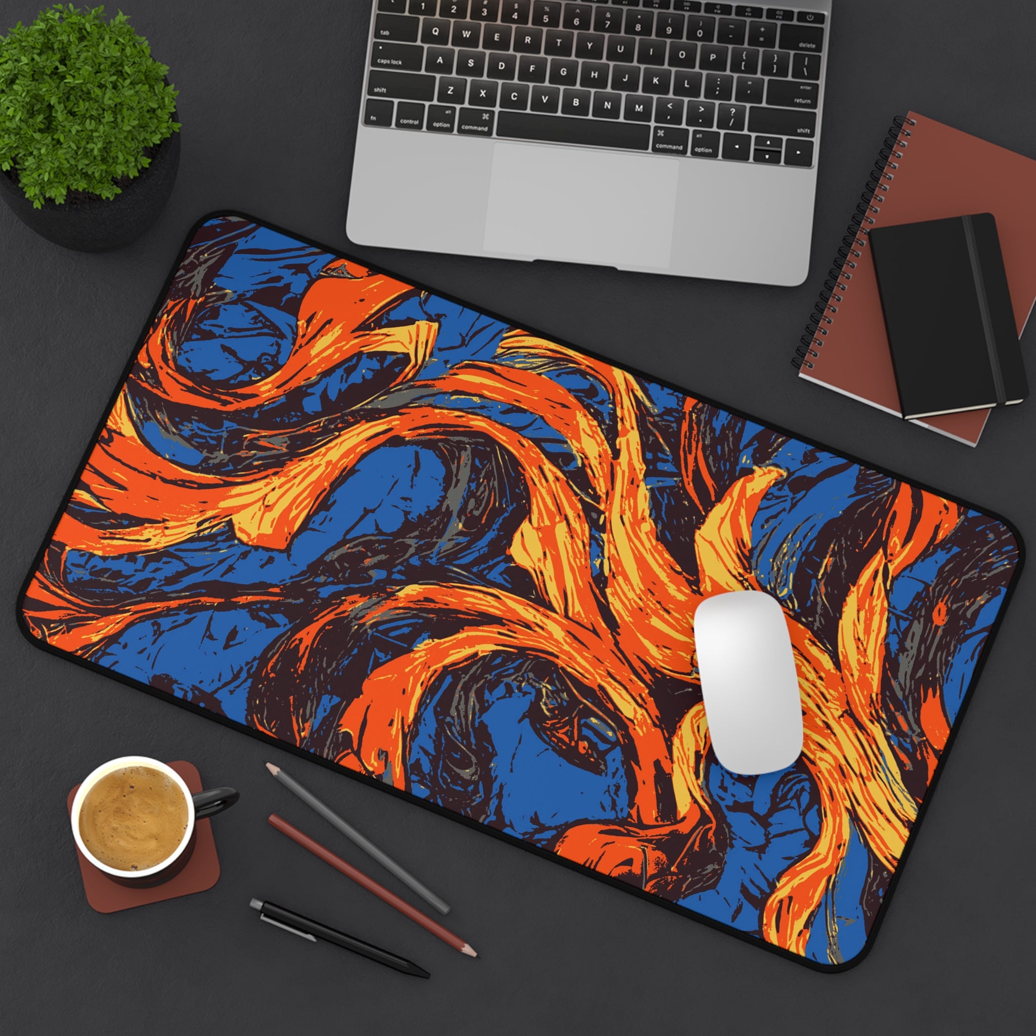 retro-wave-abstract-art-mouse-pad-vintage-roots-desk-mat-colorful-retro-desk-pad-modern-minimalist-mousepad-orange-blue