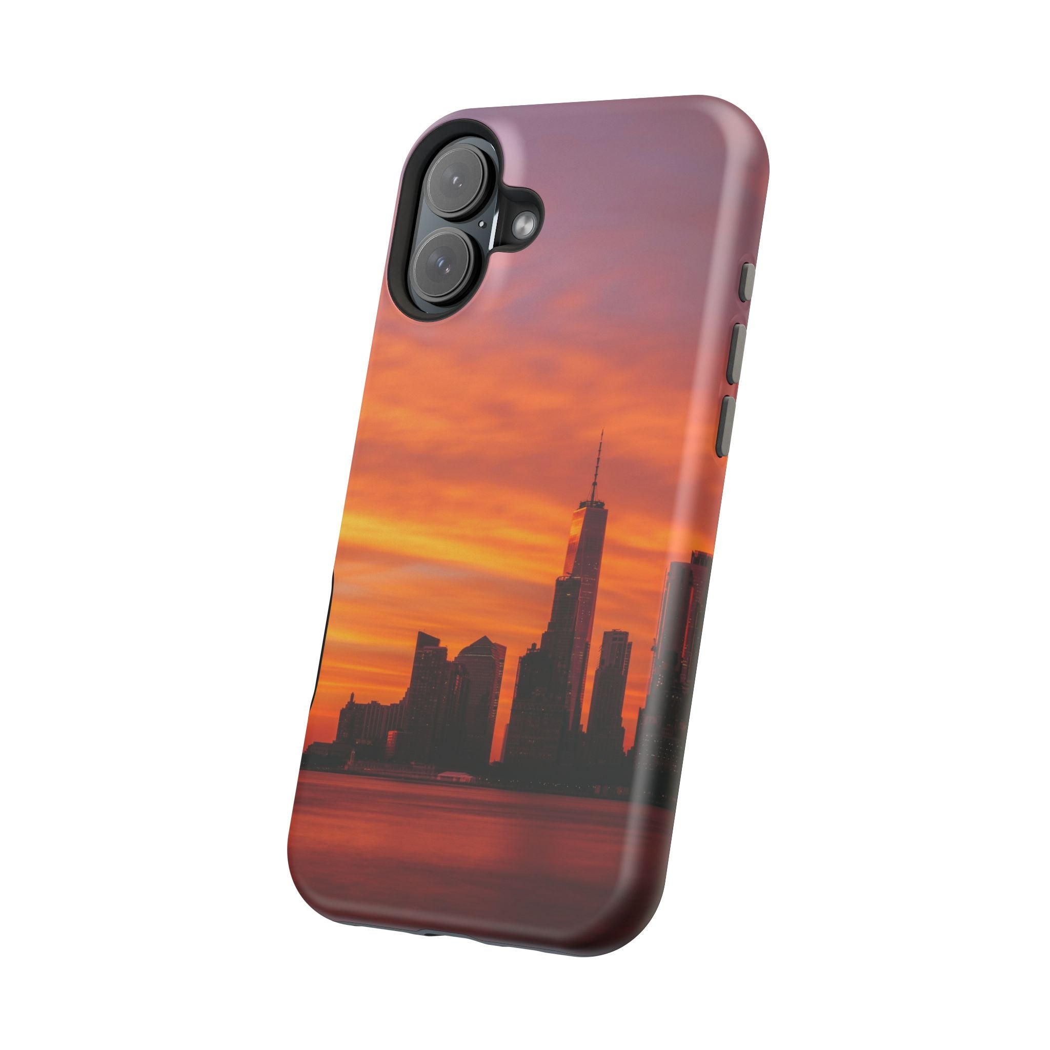sunset-nyc-cityscape-magnetic-tough-case-durable-phone-protector-new-york-tough-case-gift-for-photographers-urban-aesthetic