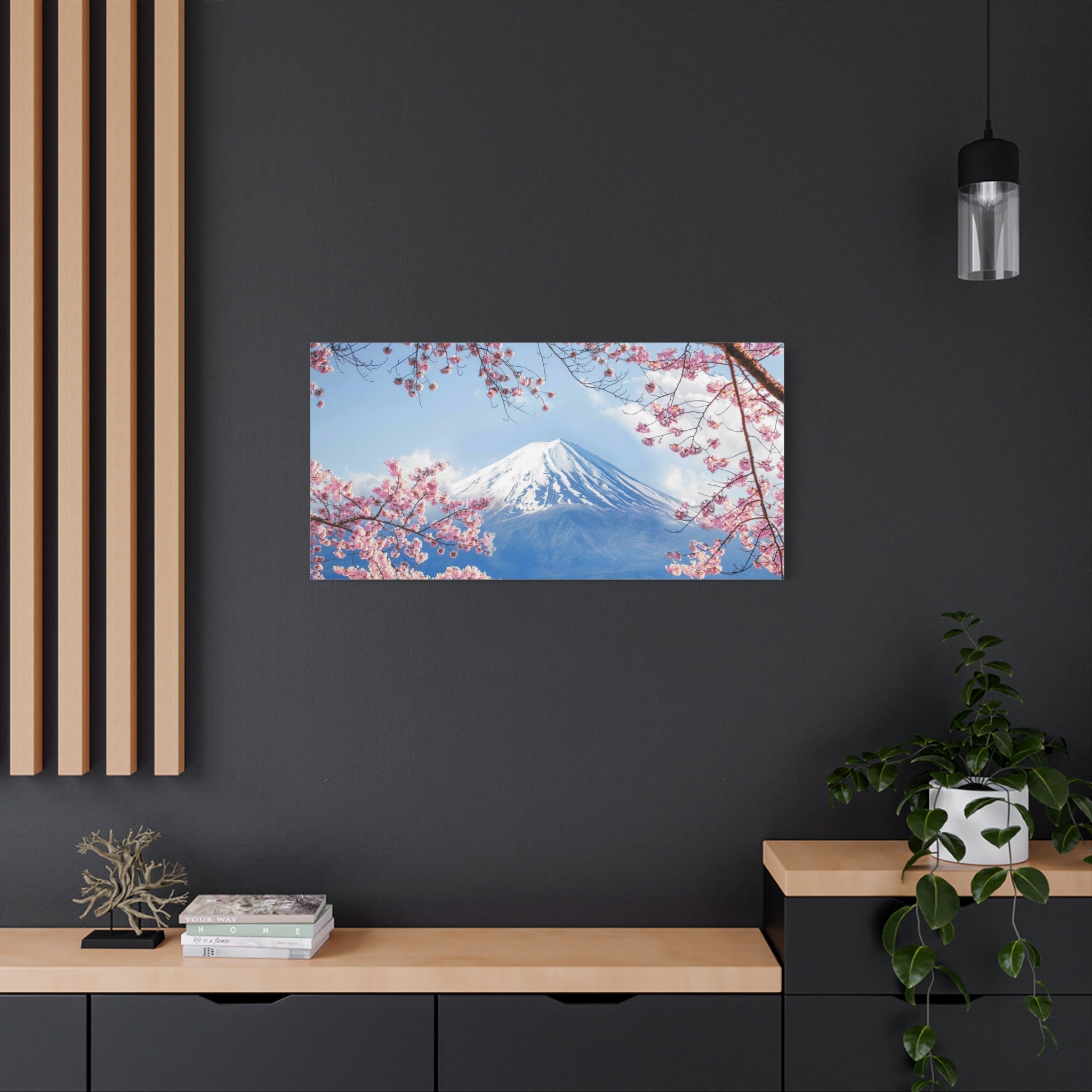 canvas-print-mount-fuji-cherry-blossom-wall-art-scenery-winter-sakura-flower-decor-stretched-matte-japanese-landscape-home-de