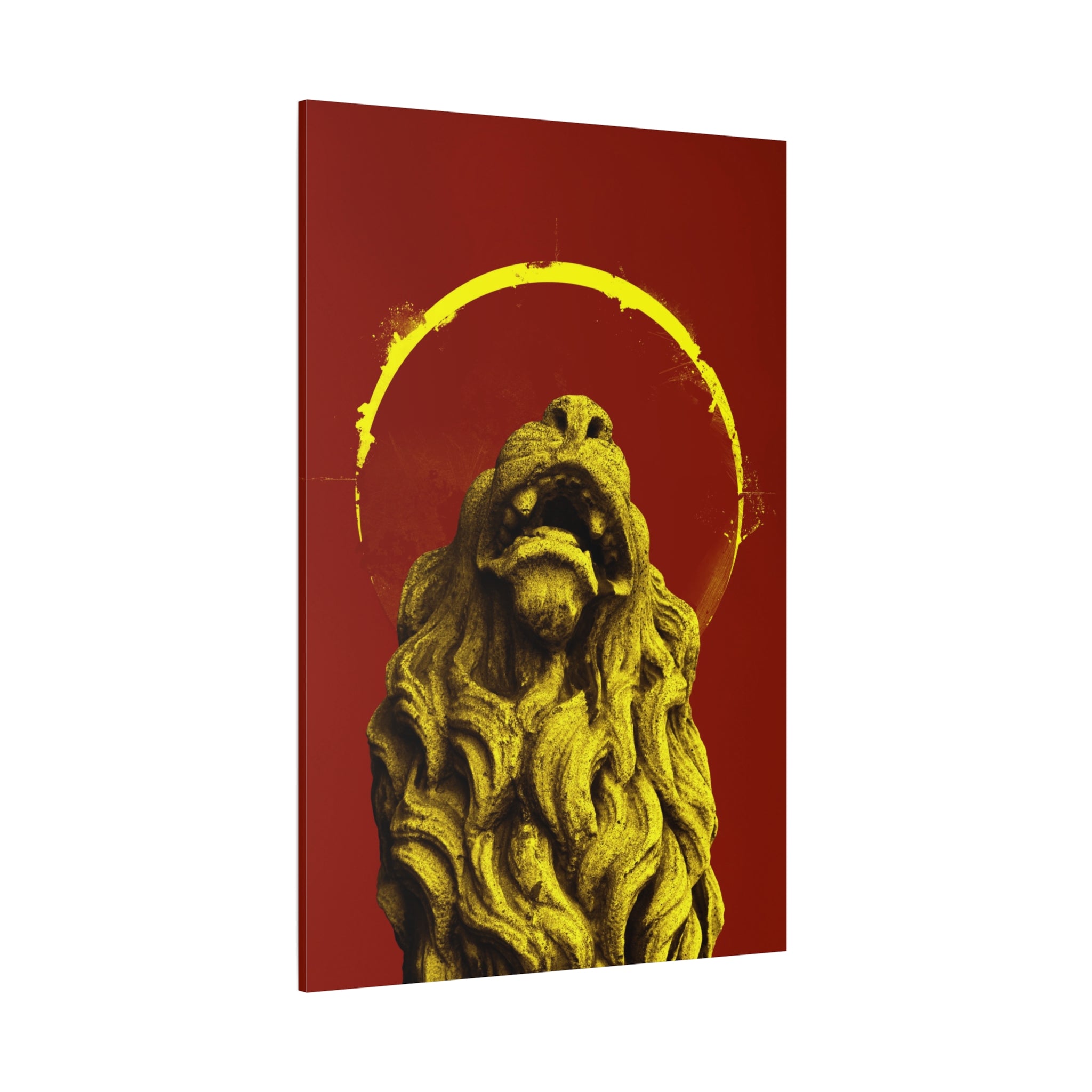 canvas-print-golden-lion-art-red-sun-aesthetic-minimalist-wall-decor-home-art-animal-artwork-boho-decor-modern-art-print