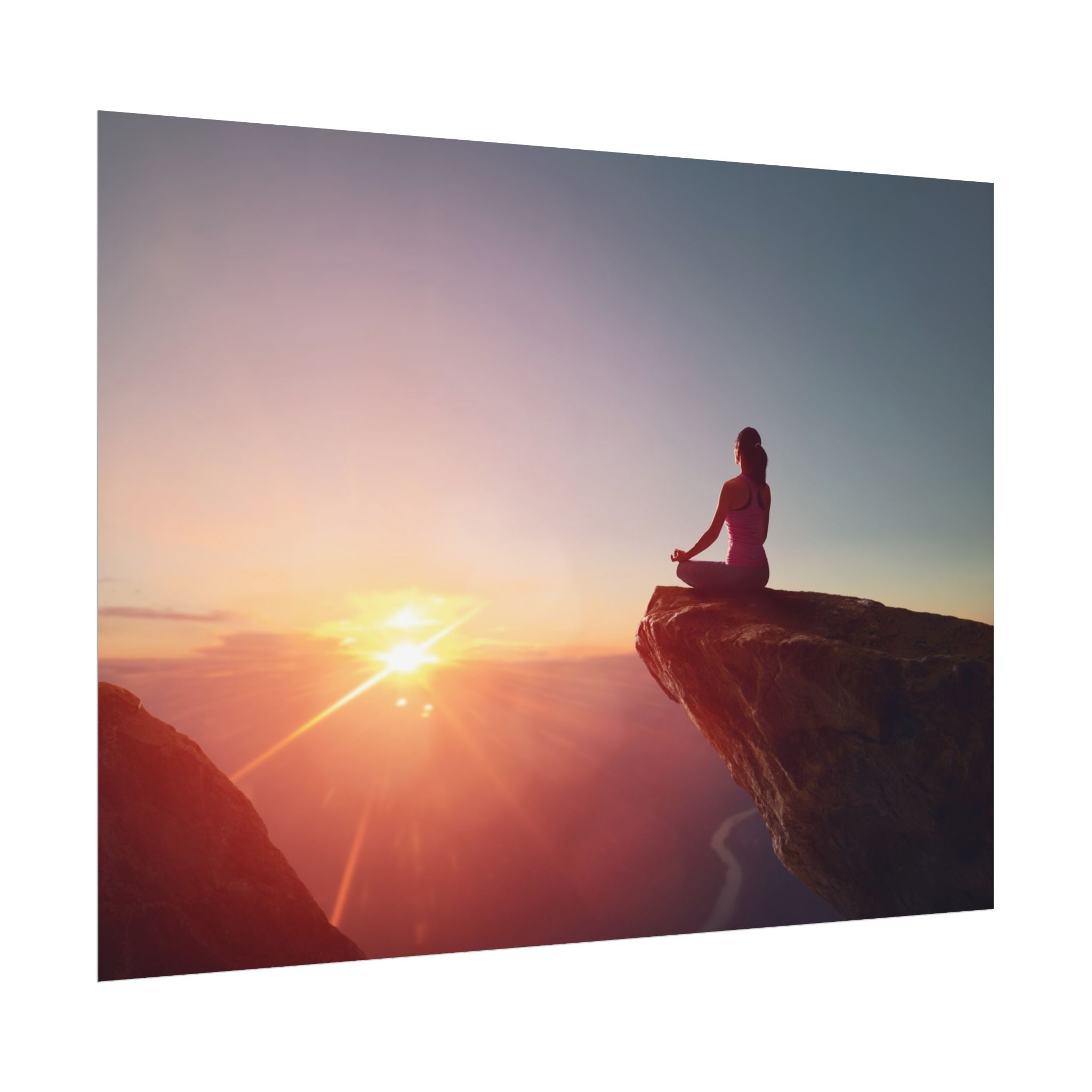 sunset-meditation-poster-yoga-wall-decor-mindfulness-poster-art-print-spiritual-gift-serene-home-decor-rolled-posters