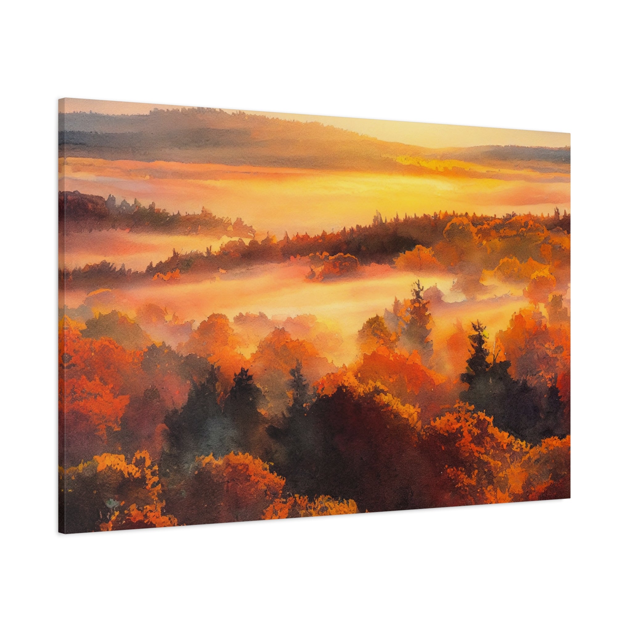 watercolor-fall-canvas-wall-art-fall-sunset-tree-print-stretched-matte-canvas-home-decor-autumn-decor-gift-for-nature-lovers