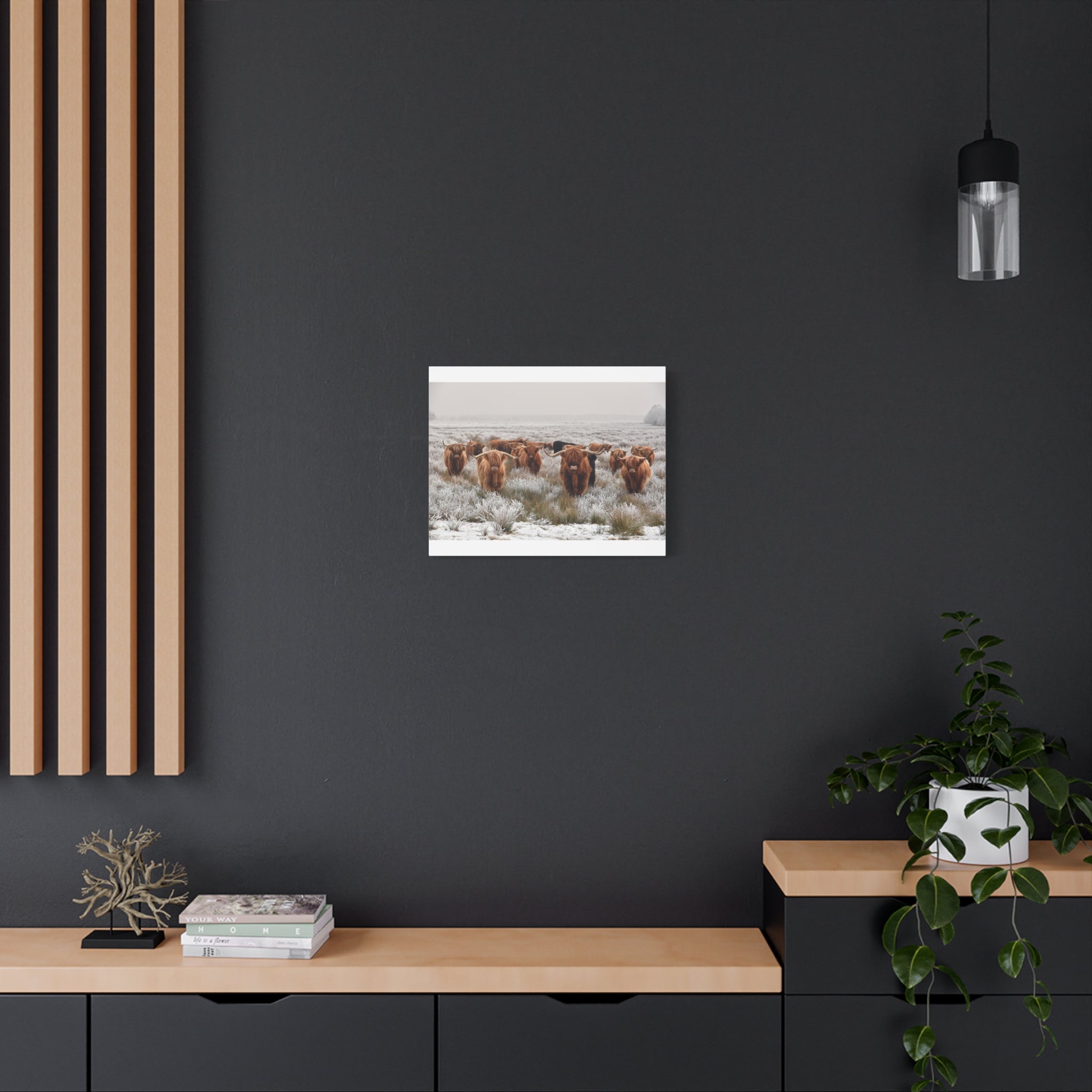 canvas-wall-art-scottish-highland-cow-longhorn-home-decor-stretched-matte-canvas-print-wall-hanging-farmhouse-art-rustic