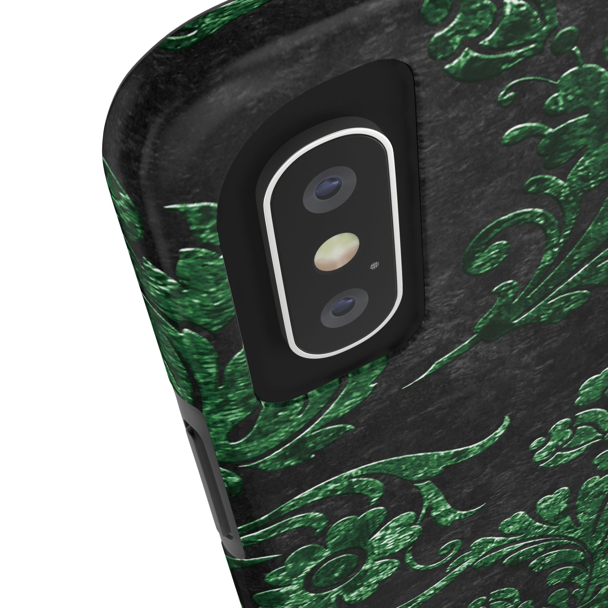 embossed-emerald-velvet-tough-iphone-case-protective-iphone-cover-heavy-duty-iphone-case-rugged-phone-case-durable-smartphone