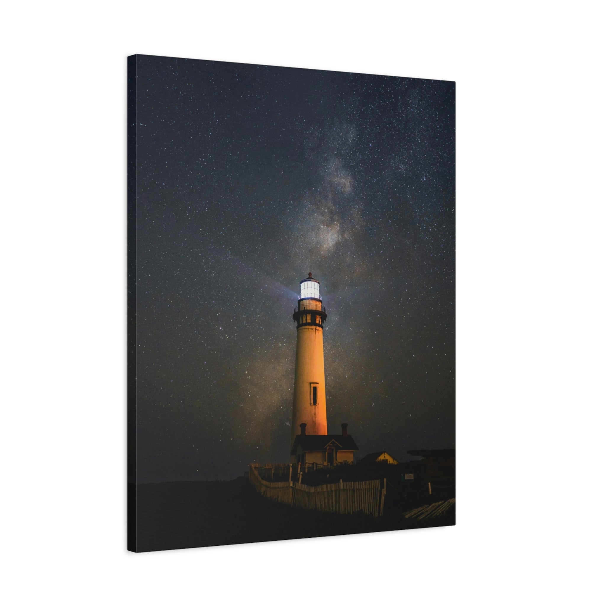 canvas-print-lighthouse-on-rock-matte-canvas-stretched-1-25-inch-coastal-wall-art-nautical-decor-beach-house-decoration-seasi