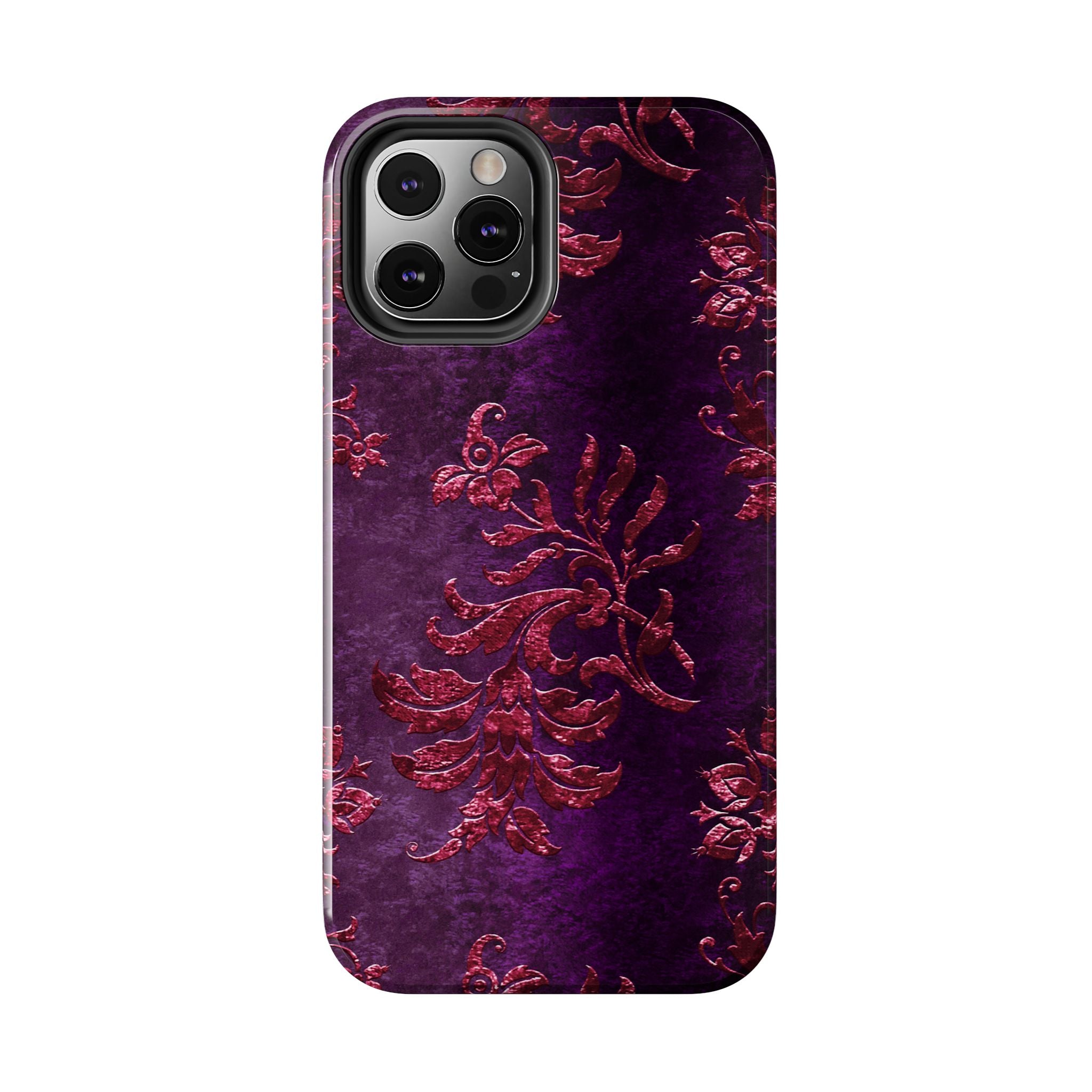 embossed-burgundy-velvet-tough-iphone-case-protective-iphone-cover-heavy-duty-iphone-case-rugged-phone-case-durable-smartphon