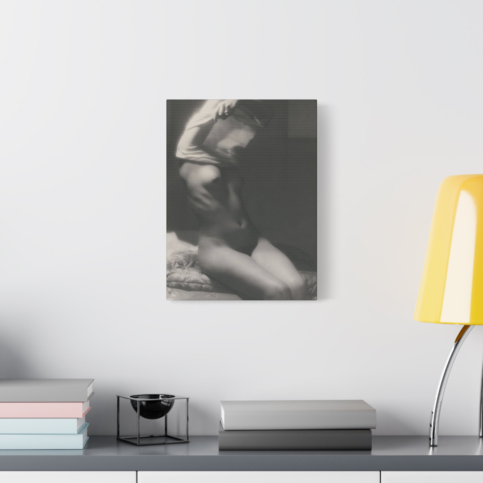 canvas-print-vor-dem-schlafen-gehen-by-michael-heumuller-black-and-white-photography-nude-art-wall-decor-stretched-canvas-art