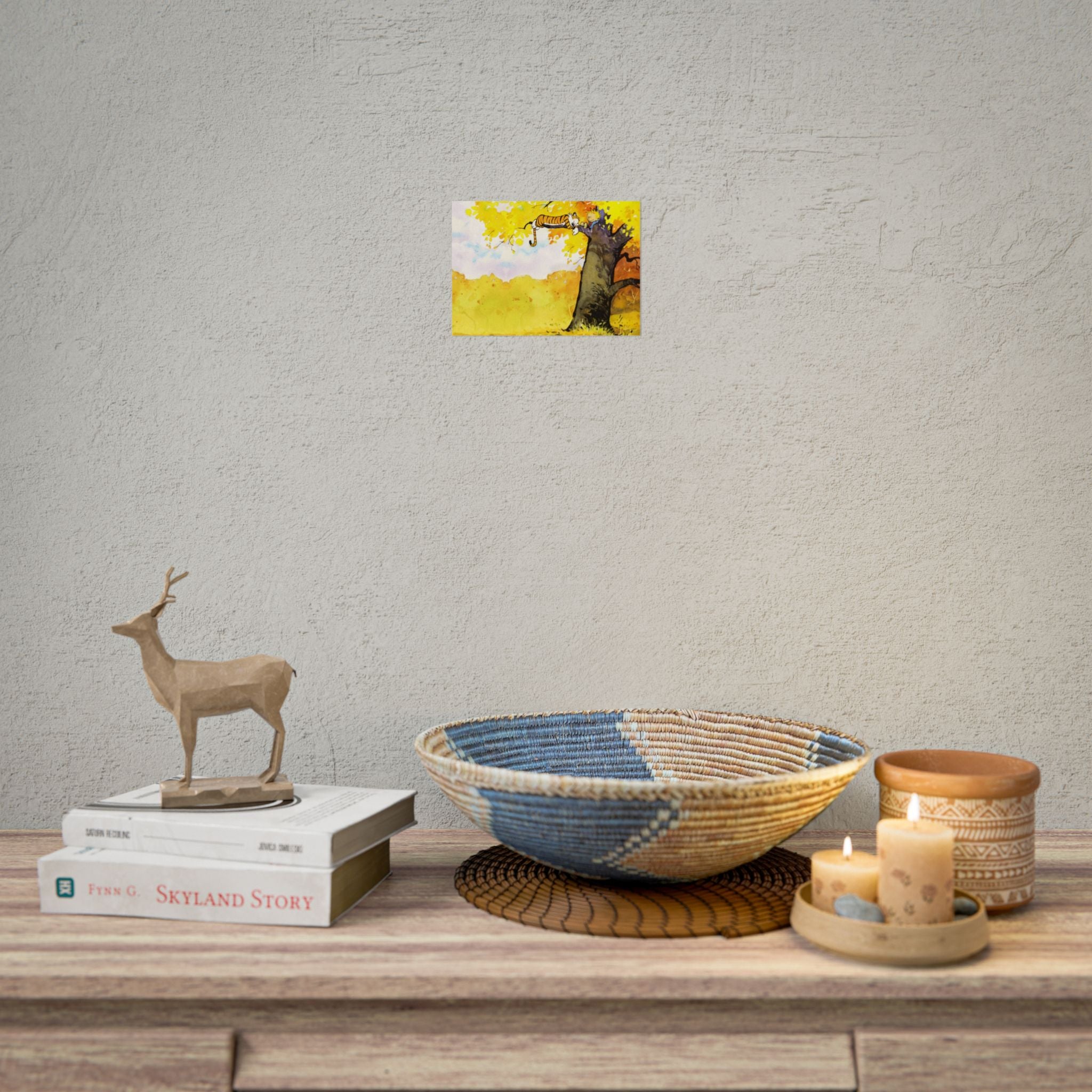 Calvin and Hobbes Poster Wall Art - Cartoon Wall Decor - Unique Birthday Gift for Fans - Timeless Comic Book Art