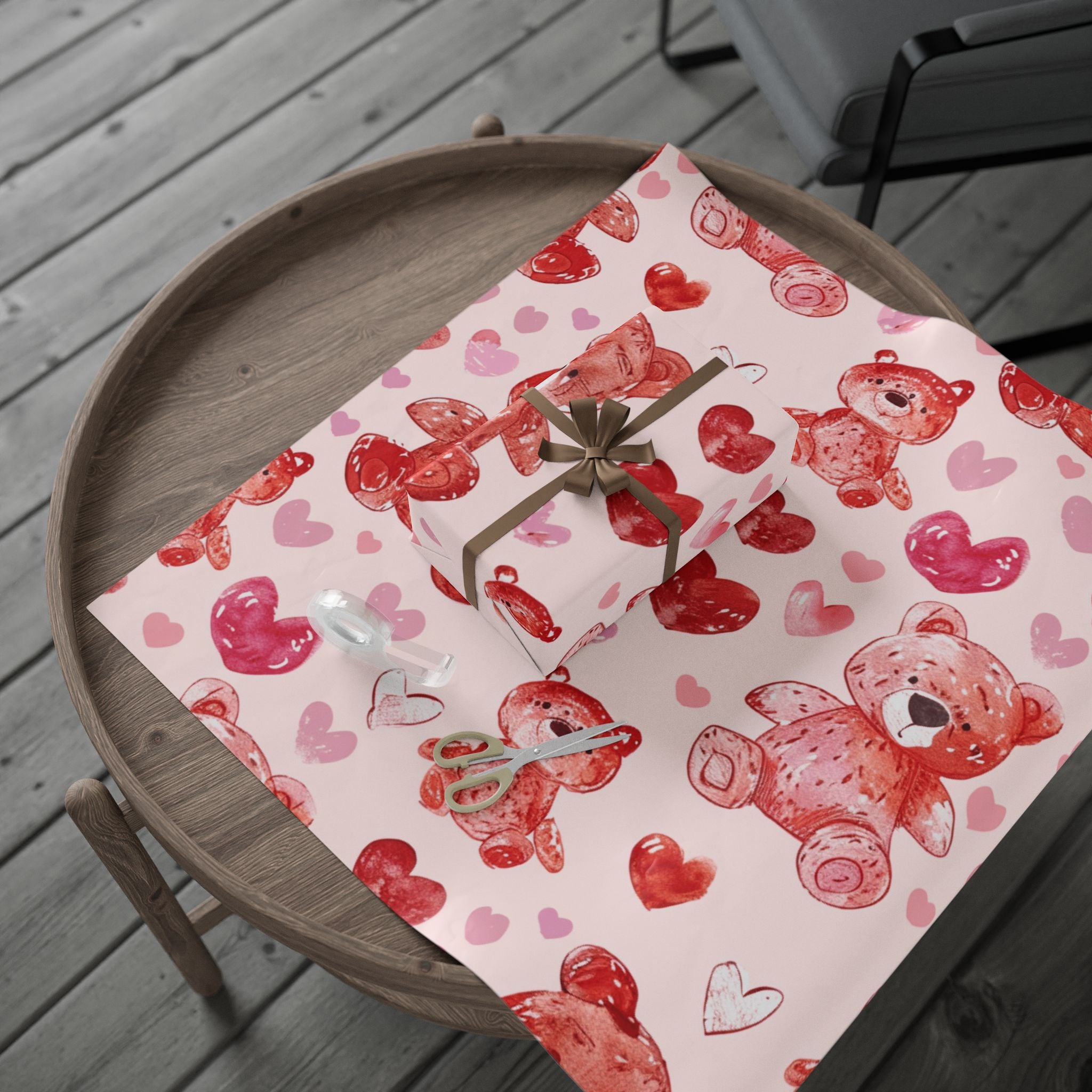 valentine-wrapping-papers-pink-teddy-bear-v-day-gift-wrap-holiday-present-accessories-love-theme-packaging-romantic-giftwrap-