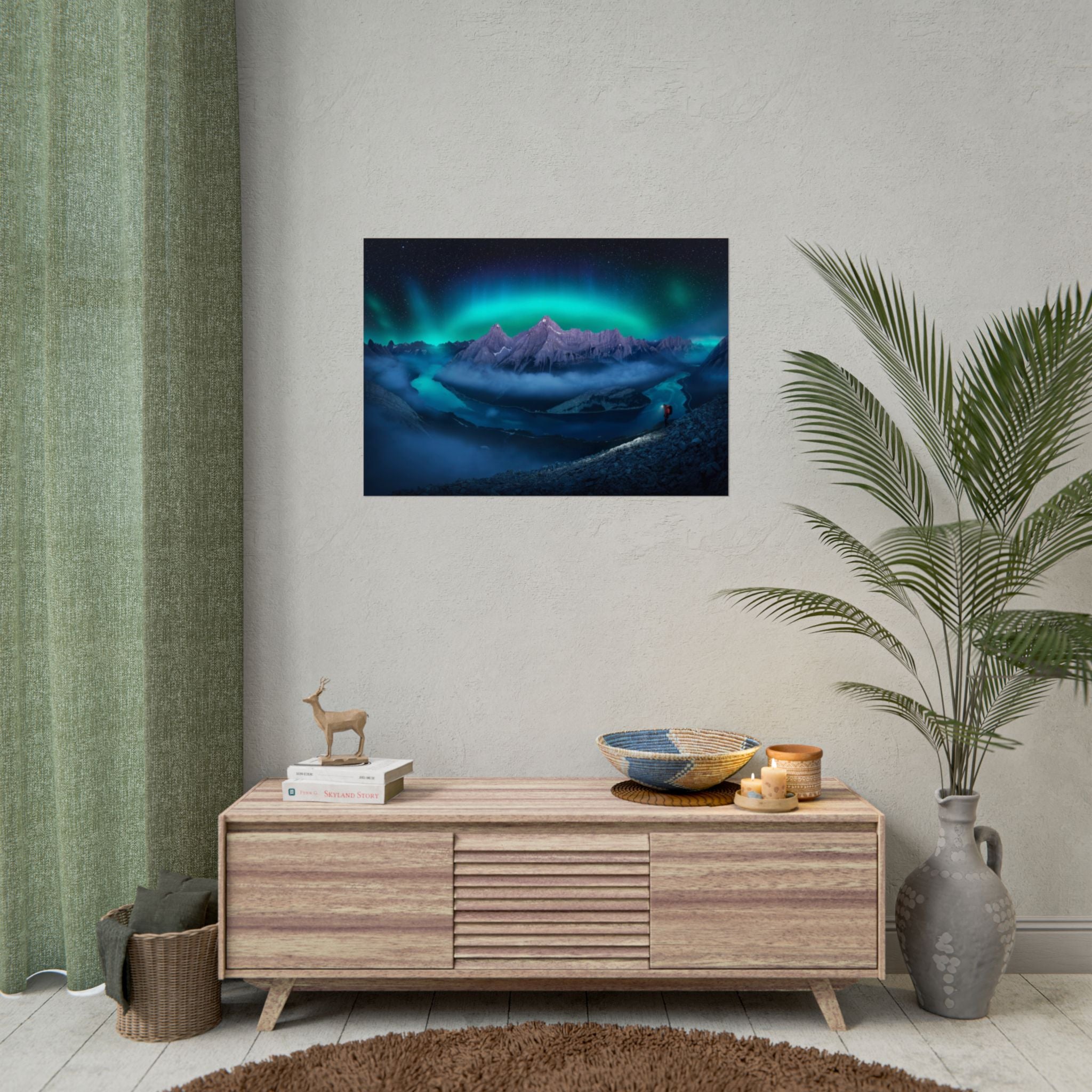 aurora-borealis-poster-wall-art-print-scenery-northern-lights-large-wall-art-home-decor-starry-night-picture-housewarming-gif