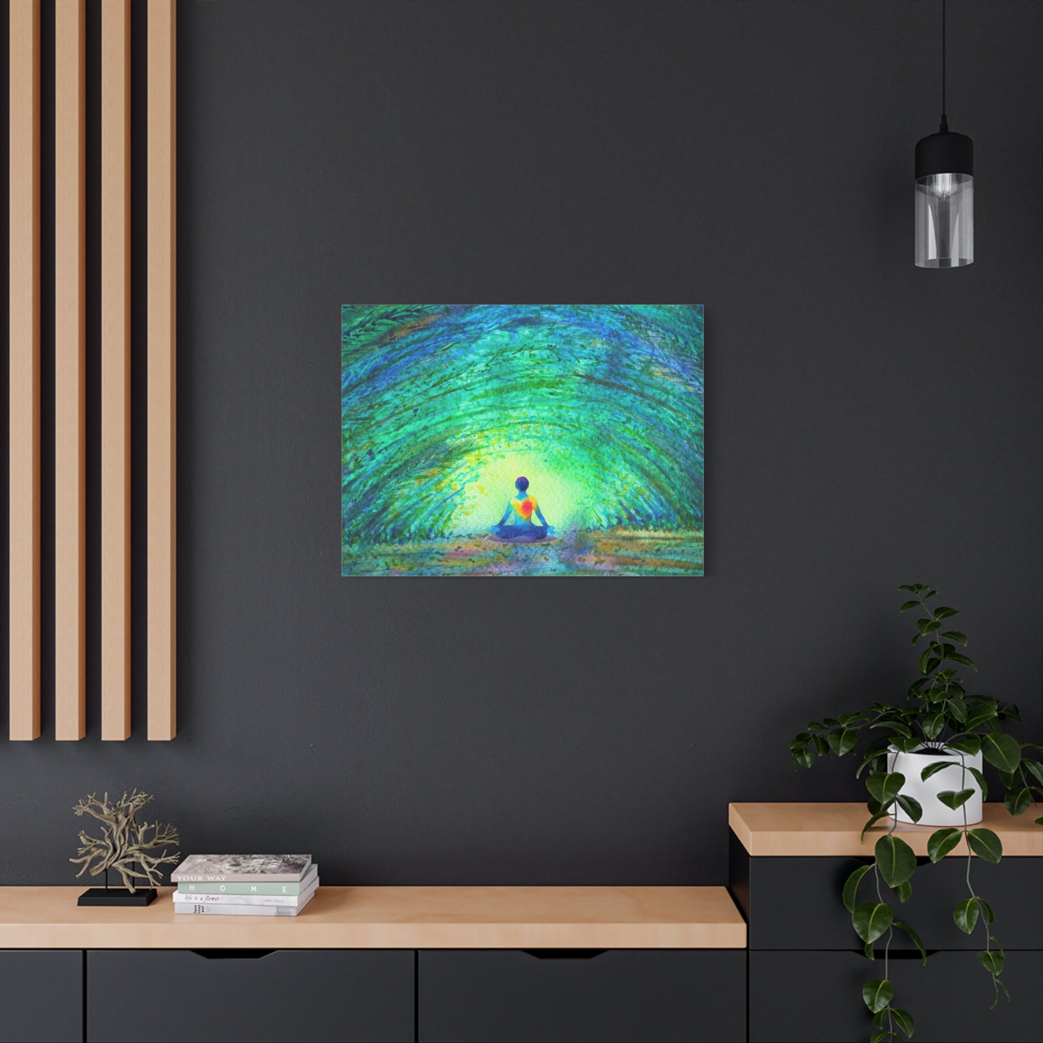 canvas-wall-art-yoga-nature-peace-home-decor-meditation-gift-mindfulness-painting-zen-retreat-print-living-room-decor