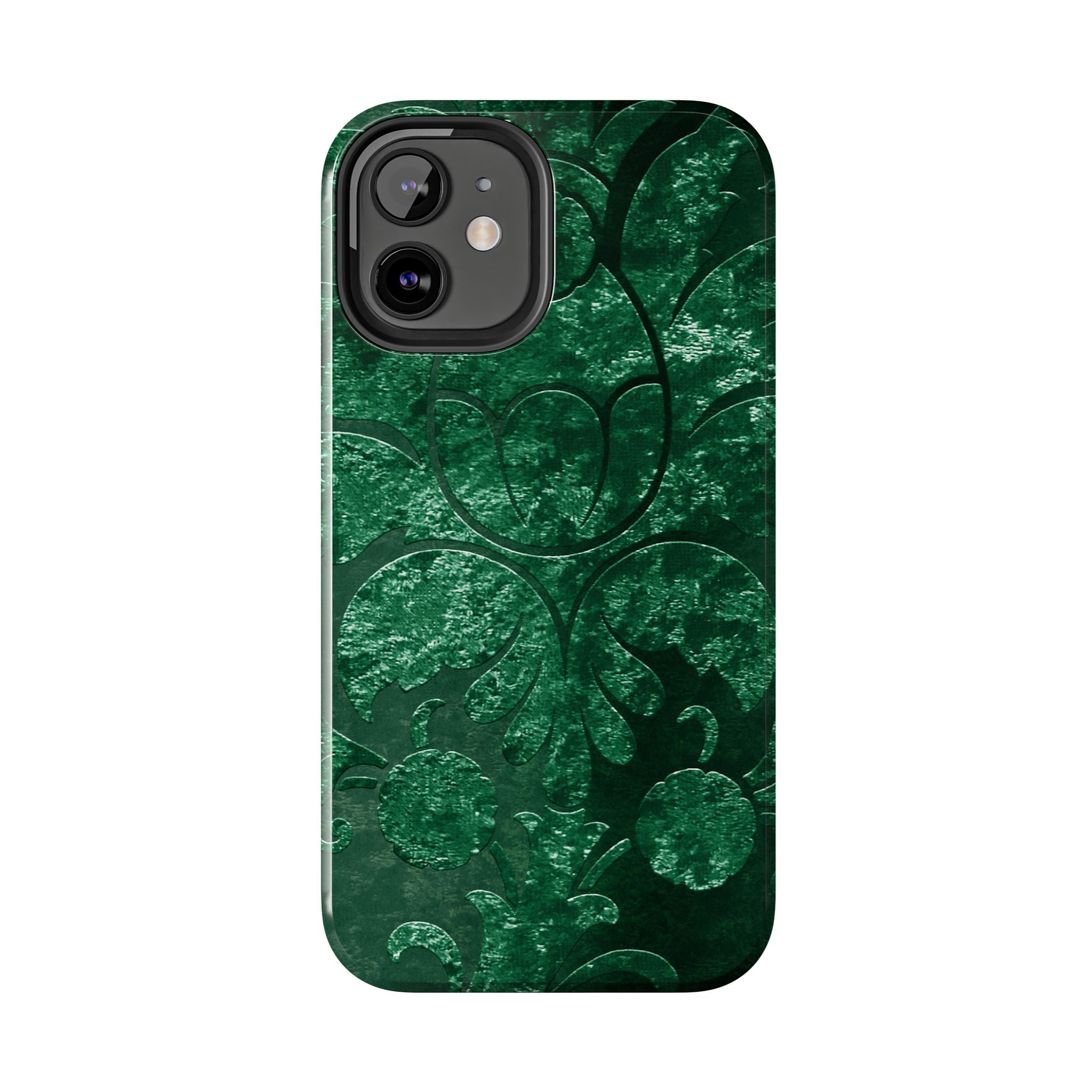 embossed-emerald-velvet-tough-iphone-case-protective-iphone-cover-heavy-duty-iphone-case-rugged-phone-case-durable-smartphone