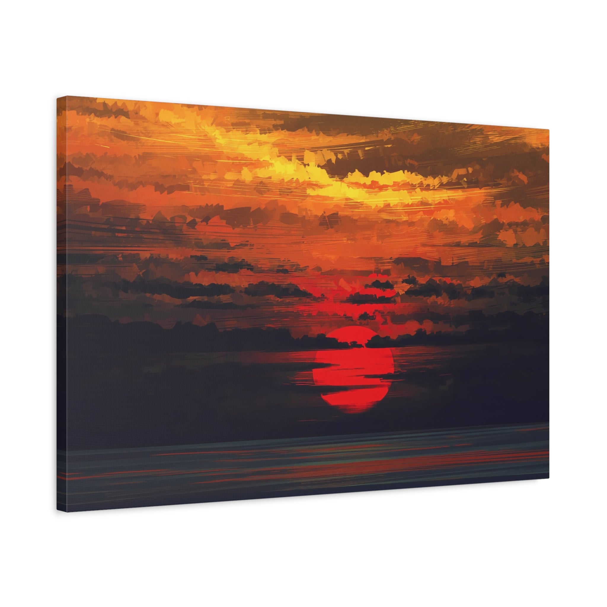 canvas-wall-art-red-sunset-landscape-cozy-home-decor-canvas-print-living-room-decor-farm-house-wall-decor-house-warming-gift