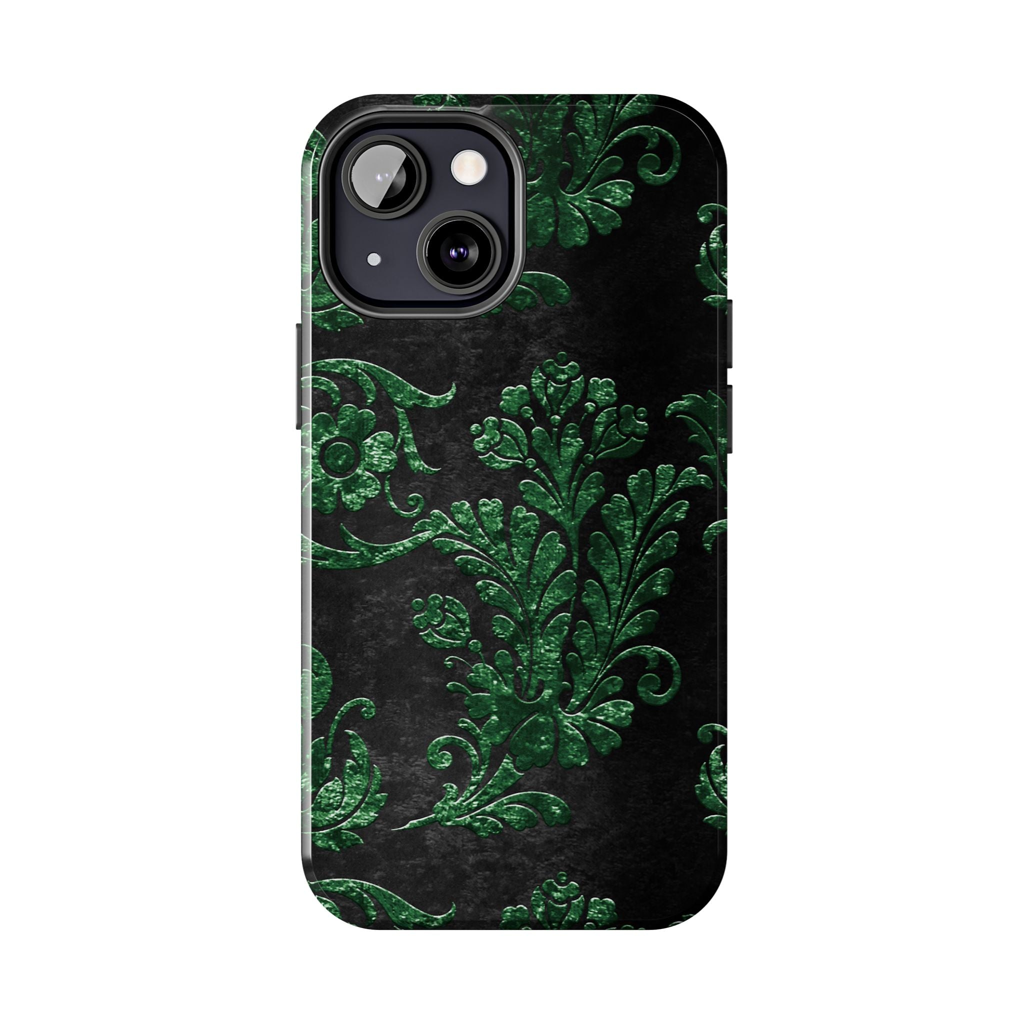 embossed-emerald-velvet-tough-iphone-case-protective-iphone-cover-heavy-duty-iphone-case-rugged-phone-case-durable-smartphone
