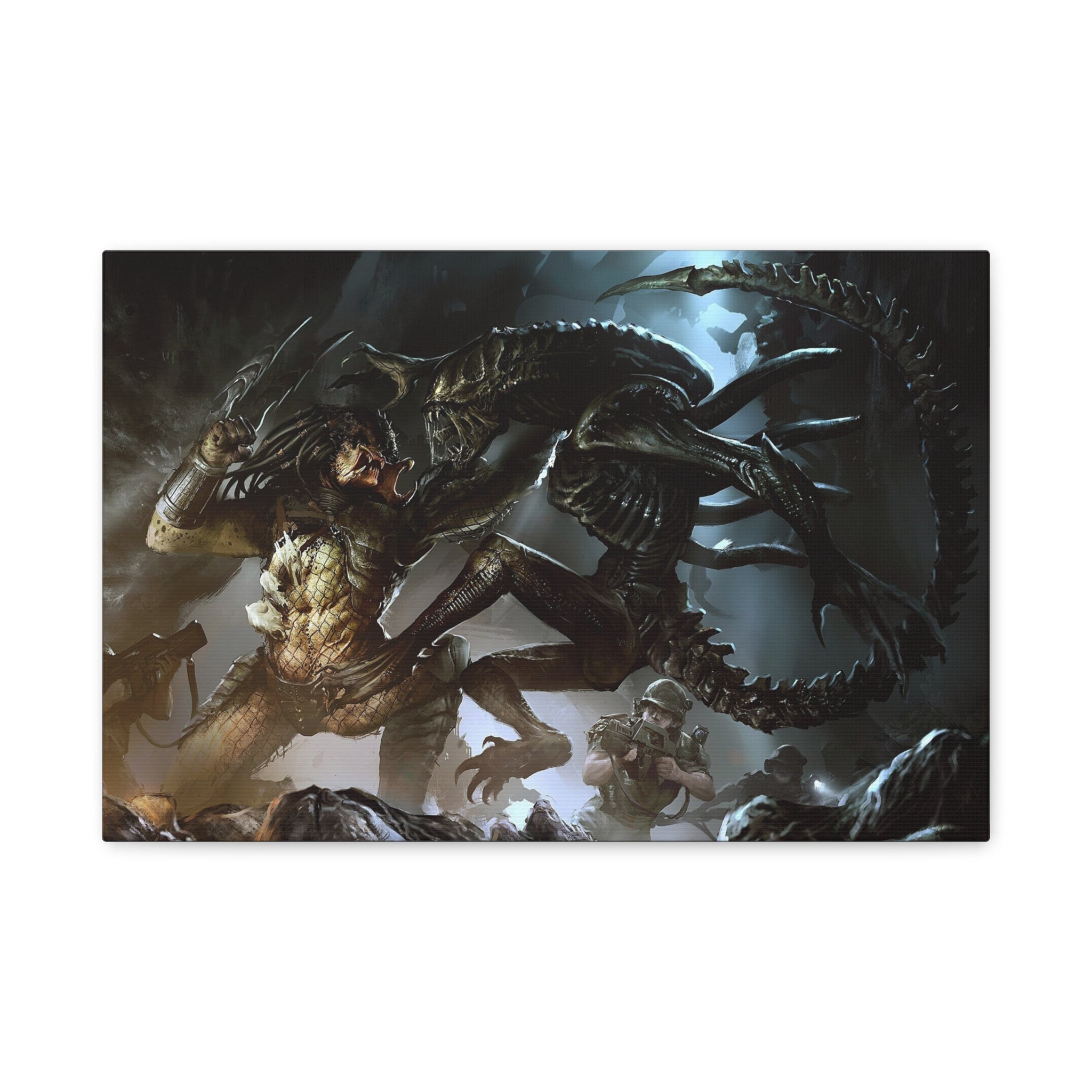canvas-art-predator-alien-art-xenomorph-matte-canvas-print-stretched-wall-art-1-25-poster-sci-fi-home-decor-1