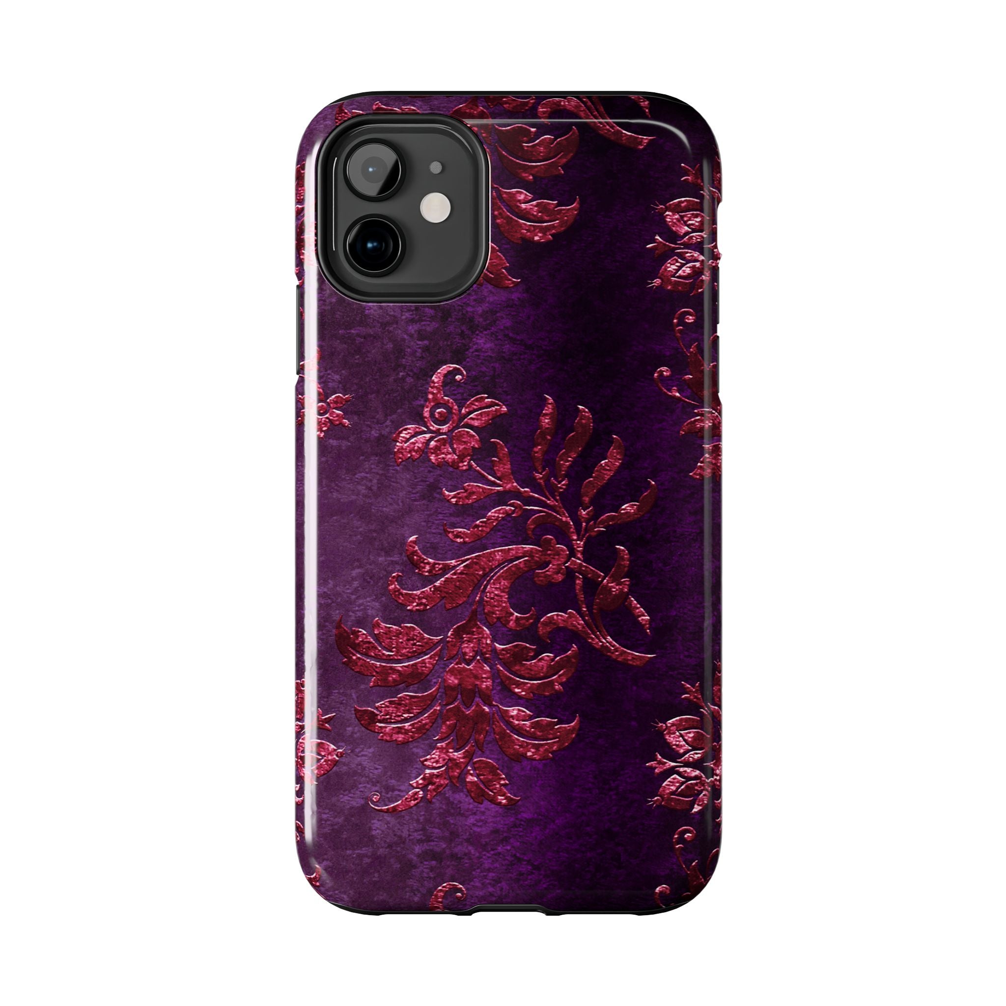 embossed-burgundy-velvet-tough-iphone-case-protective-iphone-cover-heavy-duty-iphone-case-rugged-phone-case-durable-smartphon