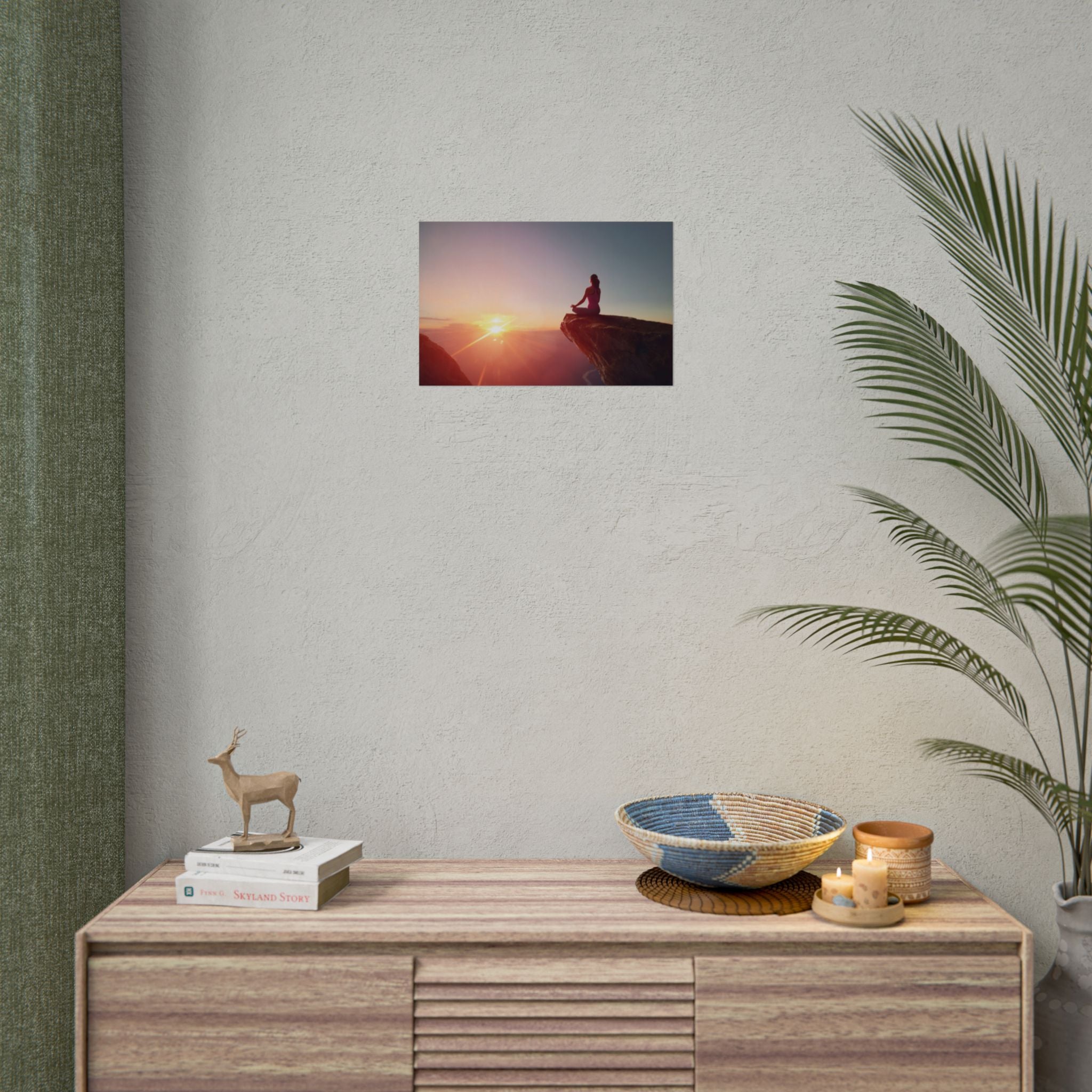 sunset-meditation-poster-yoga-wall-decor-mindfulness-poster-art-print-spiritual-gift-serene-home-decor-rolled-posters