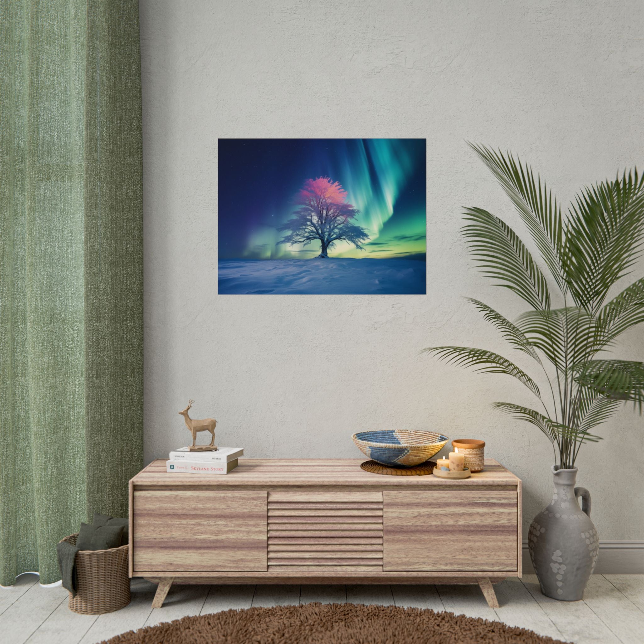 aurora-borealis-poster-wall-decor-scenery-northern-lights-poster-print-home-decor-starry-night-picture-housewarming-gifts-wal