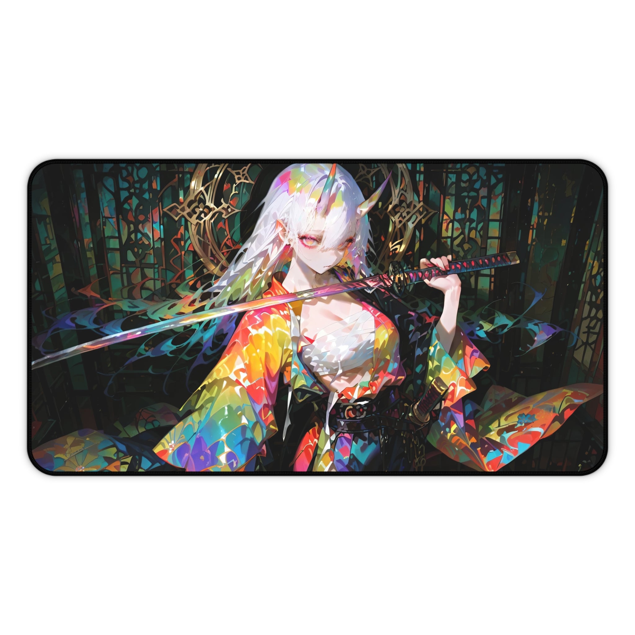 anime-demon-samurai-girl-warrior-mouse-pad-japanese-katana-white-hair-samurai-warrior-desk-mat-japanese-anime-girl-samurai-de