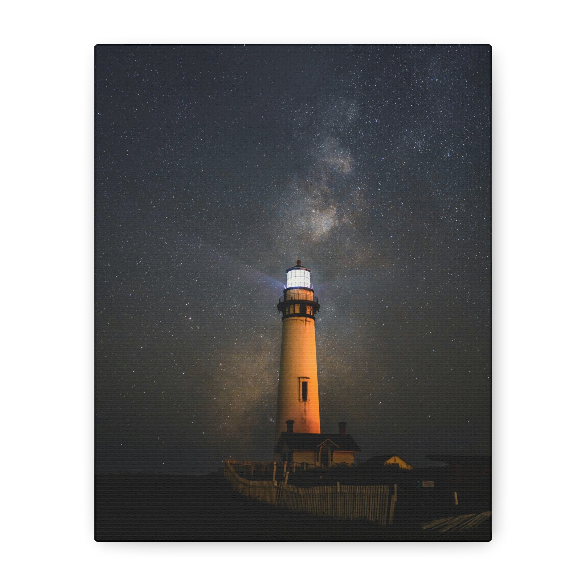 canvas-print-lighthouse-on-rock-matte-canvas-stretched-1-25-inch-coastal-wall-art-nautical-decor-beach-house-decoration-seasi