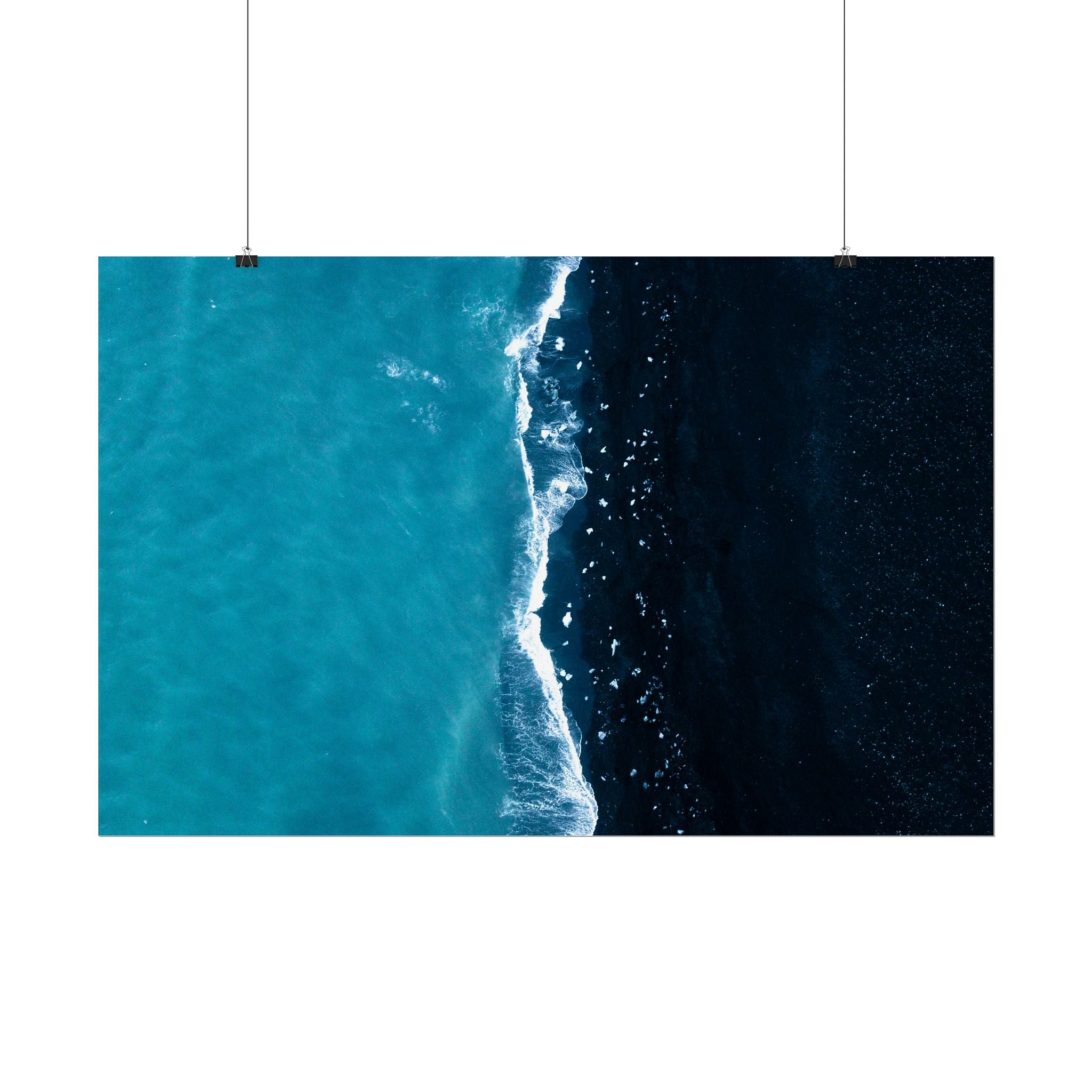ocean-minimalist-decor-poster-print-beach-wall-art-coastal-photography-blue-ocean-print-sand-landscape-home-office-decoration