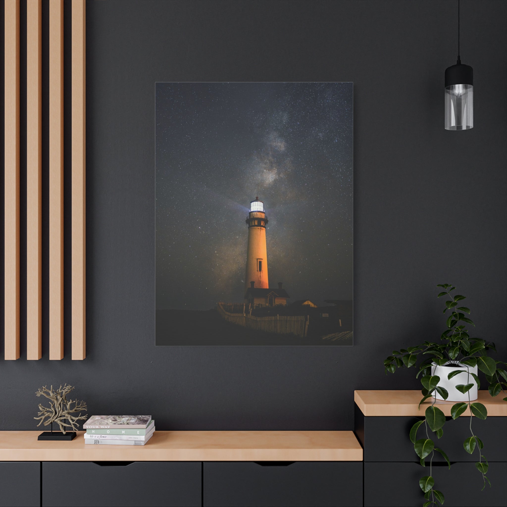 canvas-print-lighthouse-on-rock-matte-canvas-stretched-1-25-inch-coastal-wall-art-nautical-decor-beach-house-decoration-seasi