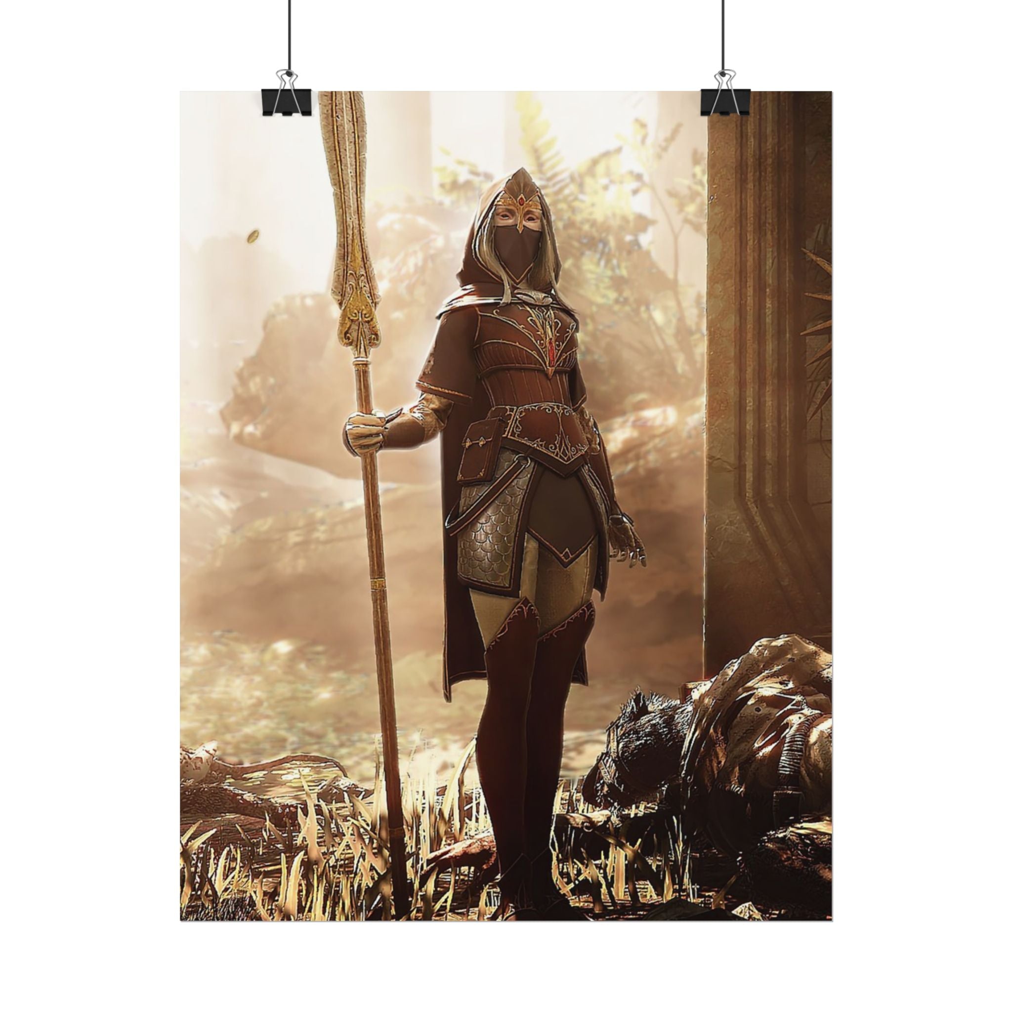 Warhammer 40K Vermintide 2 Kerillian Handmaiden Poster Print — Rolled Wall Art for Gamers & Collectors, Space Marine Wall Art, Gaming Room Decor