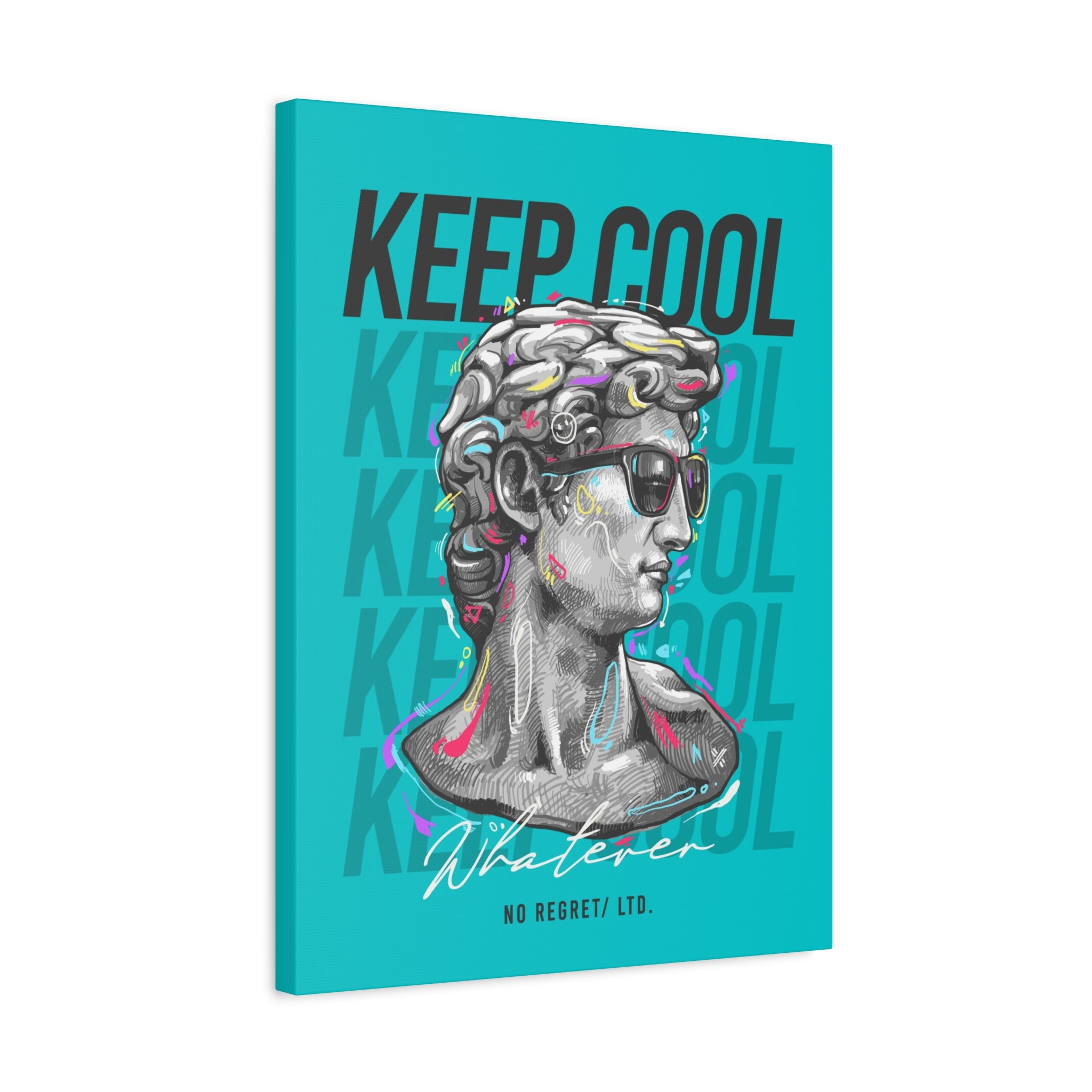 canvas-print-david-statue-with-sunglasses-living-room-decor-wall-art-matte-canvas-stretched-print-cool-home-decor-gift-unique