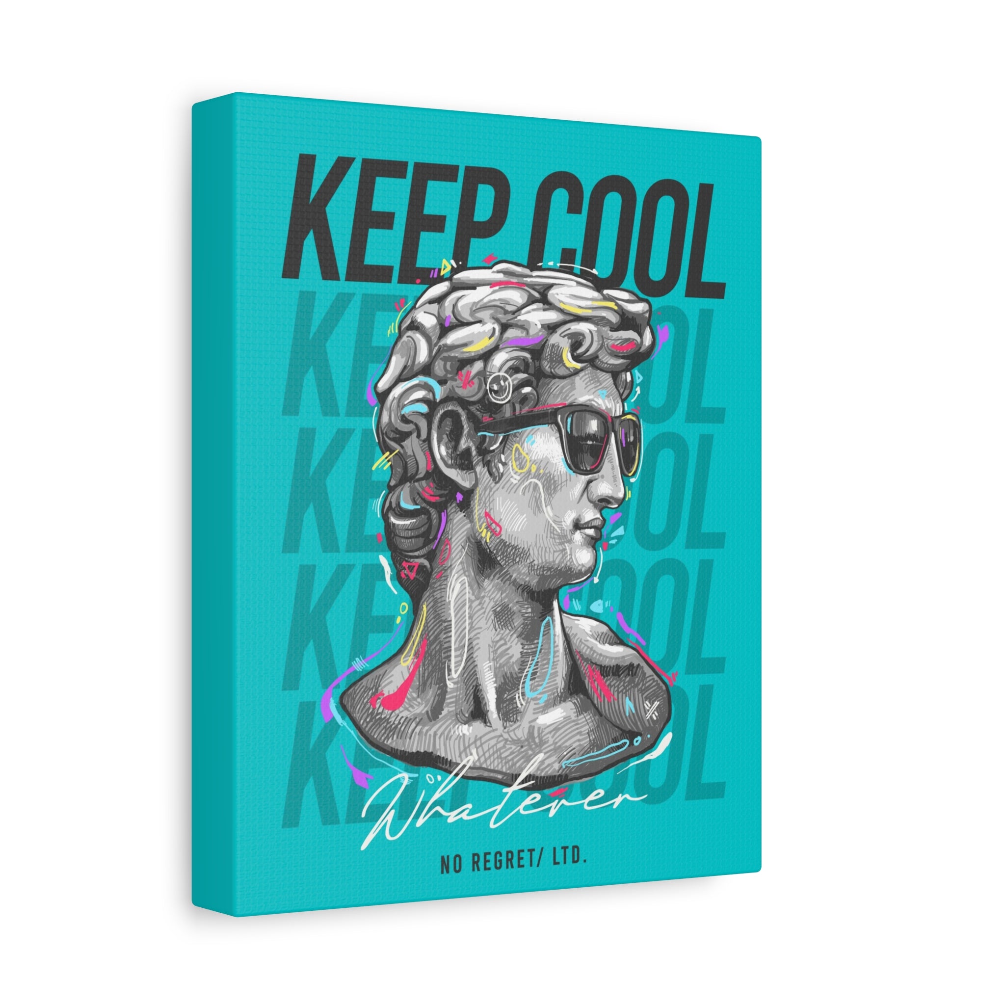 canvas-print-david-statue-with-sunglasses-living-room-decor-wall-art-matte-canvas-stretched-print-cool-home-decor-gift-unique