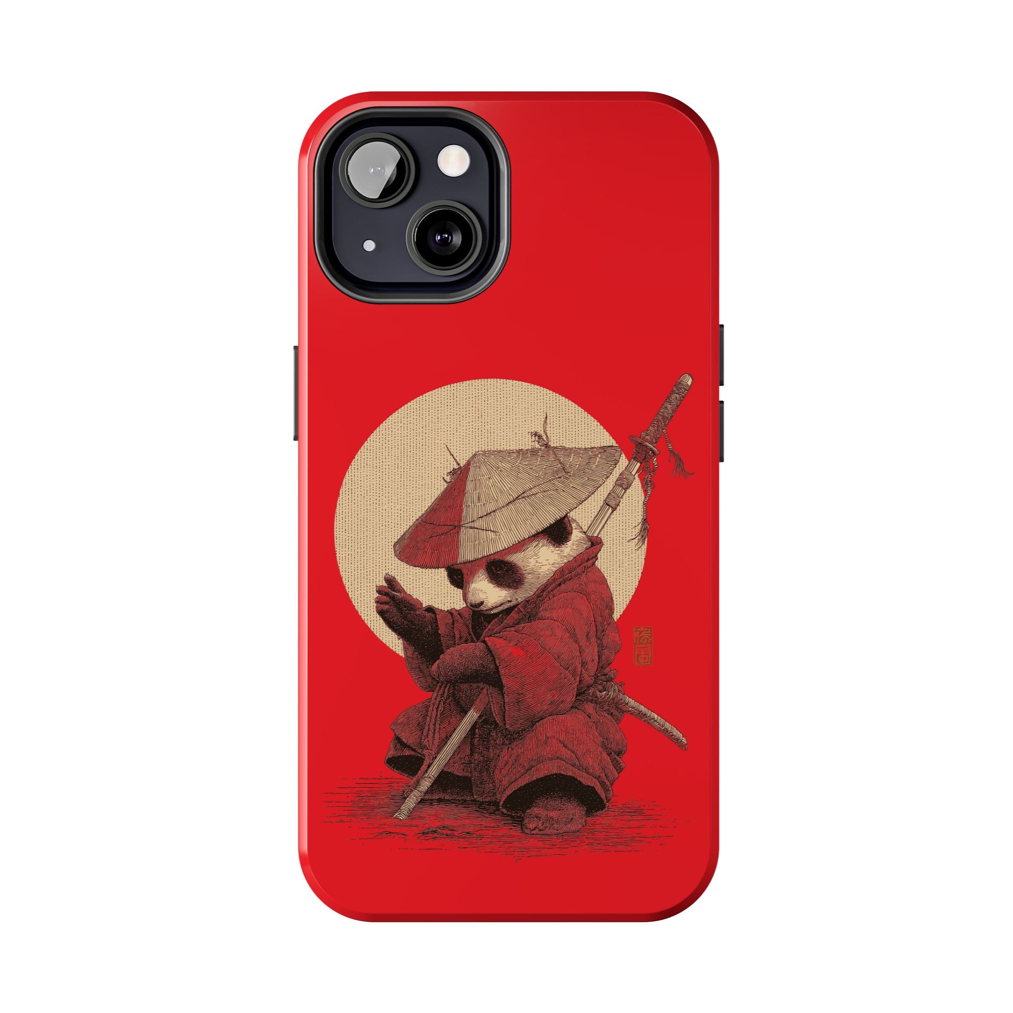 japanese-samurai-panda-iphone-tough-case-kawaii-animal-phone-cover-protective-phone-cover-japandi-art-iphone-case