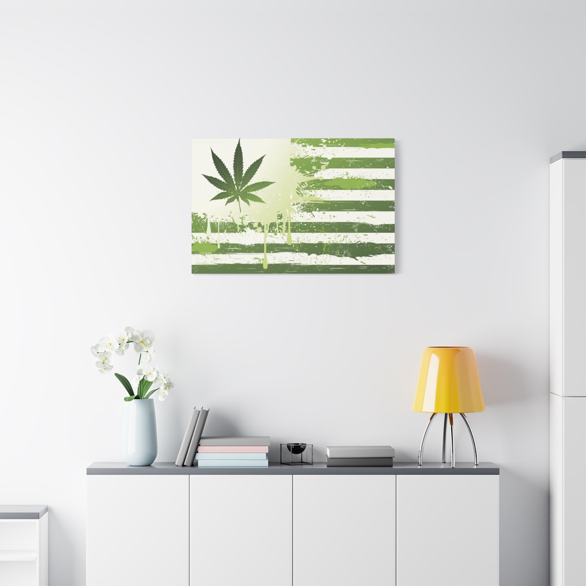 canvas-print-marijuana-republic-weed-mary-jane-funny-home-decor-wall-art-stretched-matte-wall-hanging-decorative-weed-art-mar