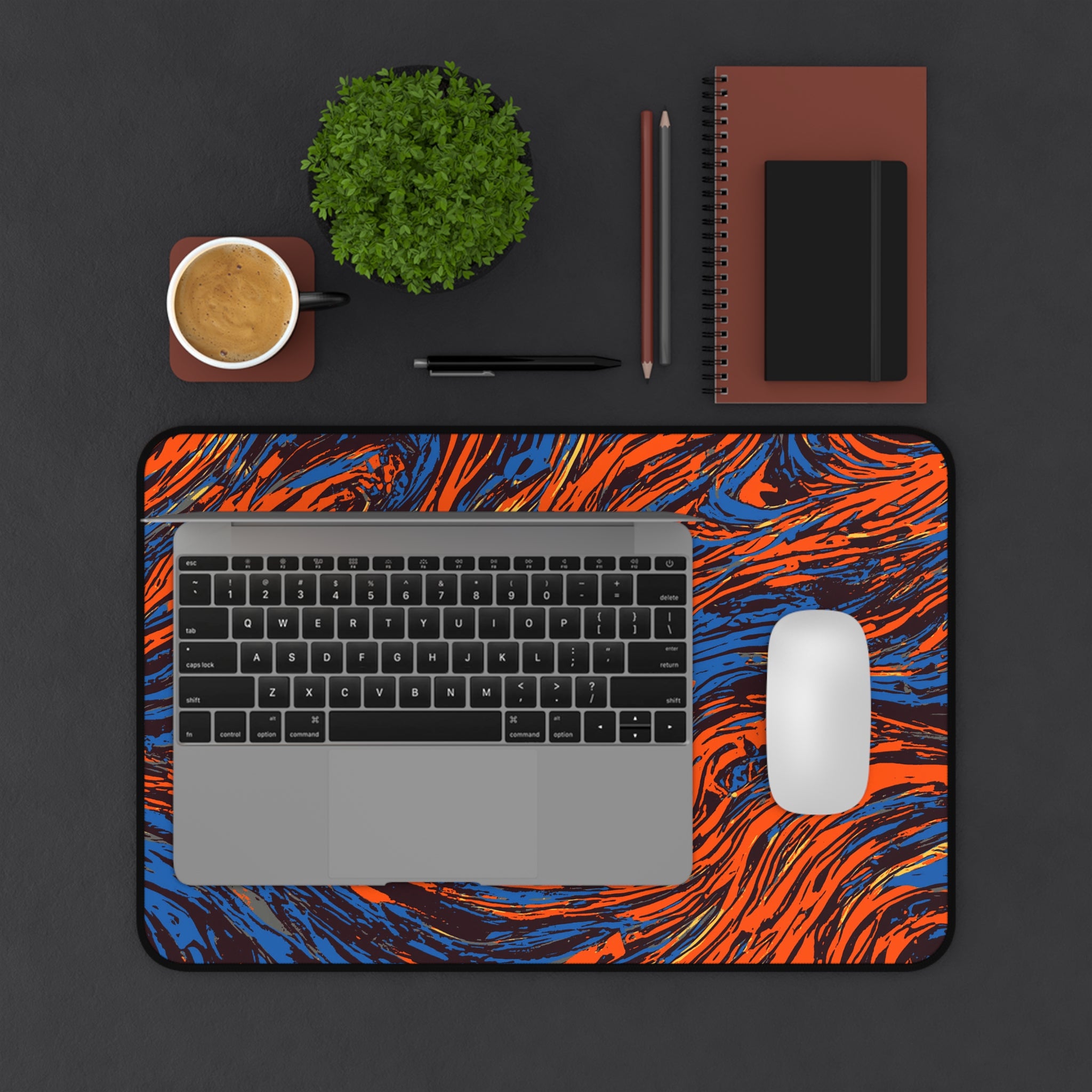 retro-wave-abstract-art-mouse-pad-vintage-wind-desk-mat-colorful-retro-desk-pad-modern-minimalist-mousepad-orange-blue