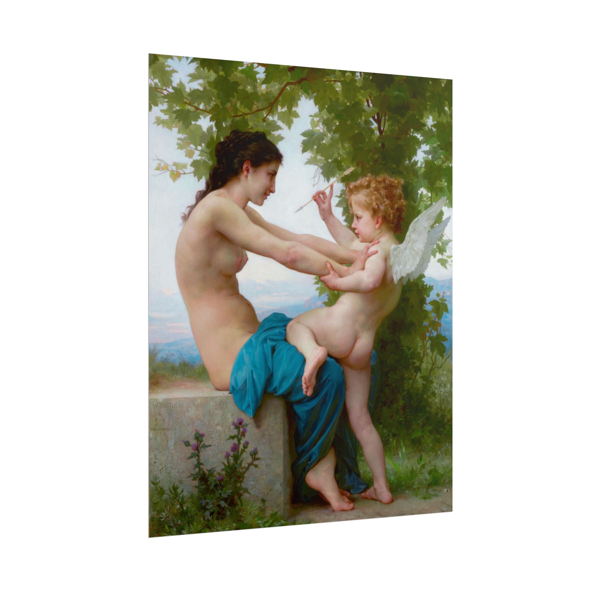poster-print-girl-defending-herself-against-eros-bouguereau-living-room-decor-love-wall-art-eros-poster-art-romantic-painting