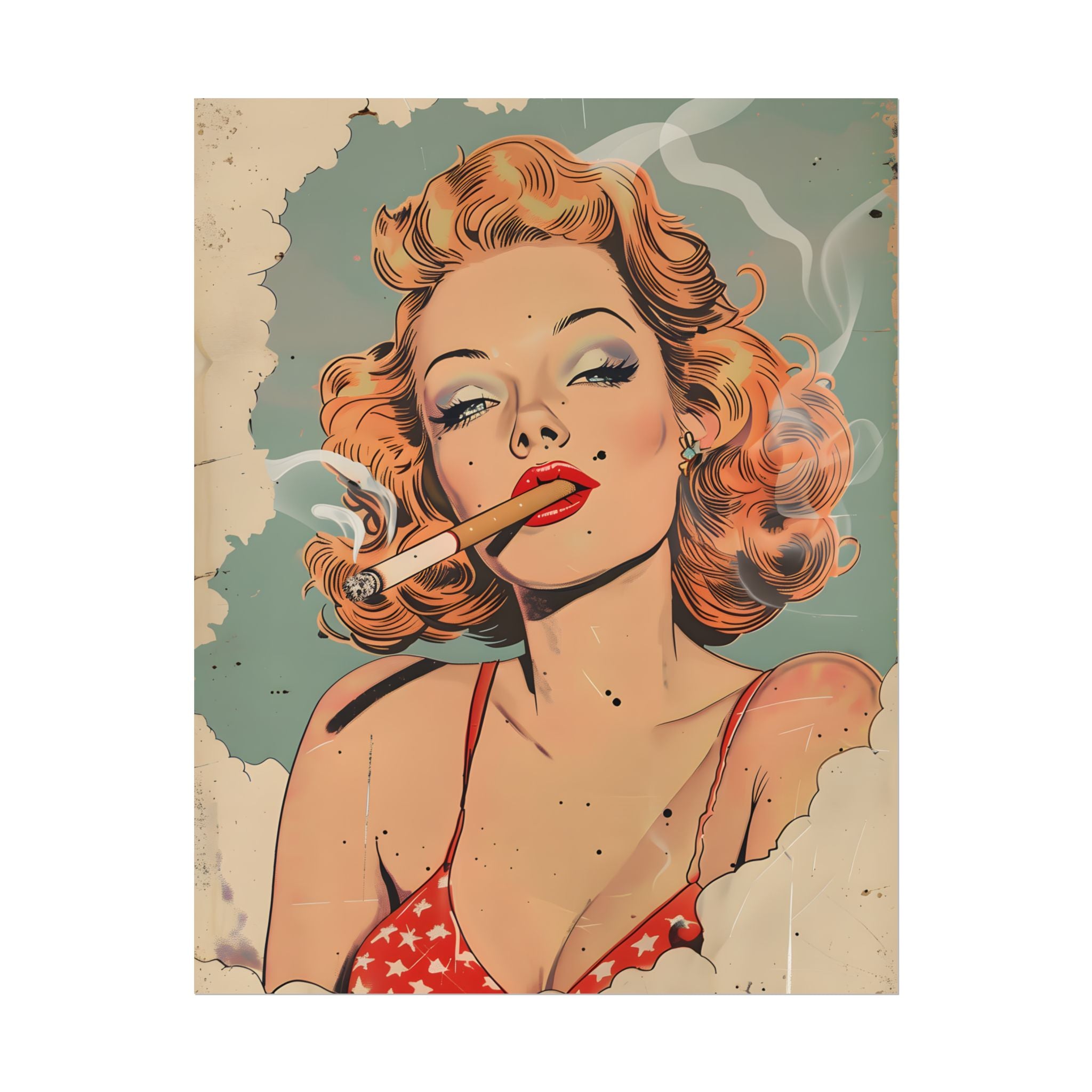 vintage-pin-up-girl-poster-print-girl-smoking-cigarette-wall-art-retro-pinup-poster-pin-up-illustration-home-decor-wall-hangi